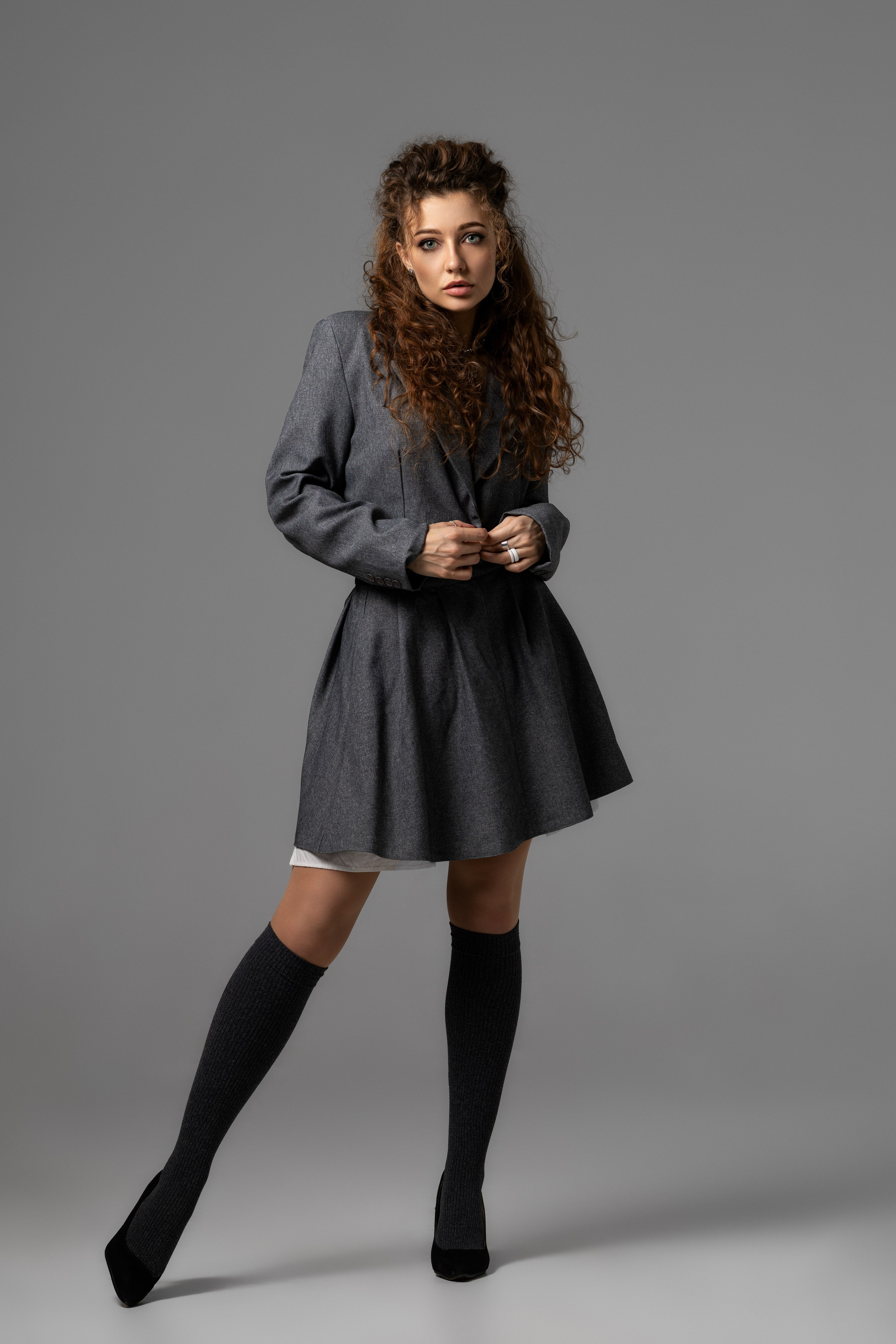 Студийная съемка на циклораме с испульсным светом с Дианой для «себя». Дмитрий Шульгин, портретный фотограф в Воронеже