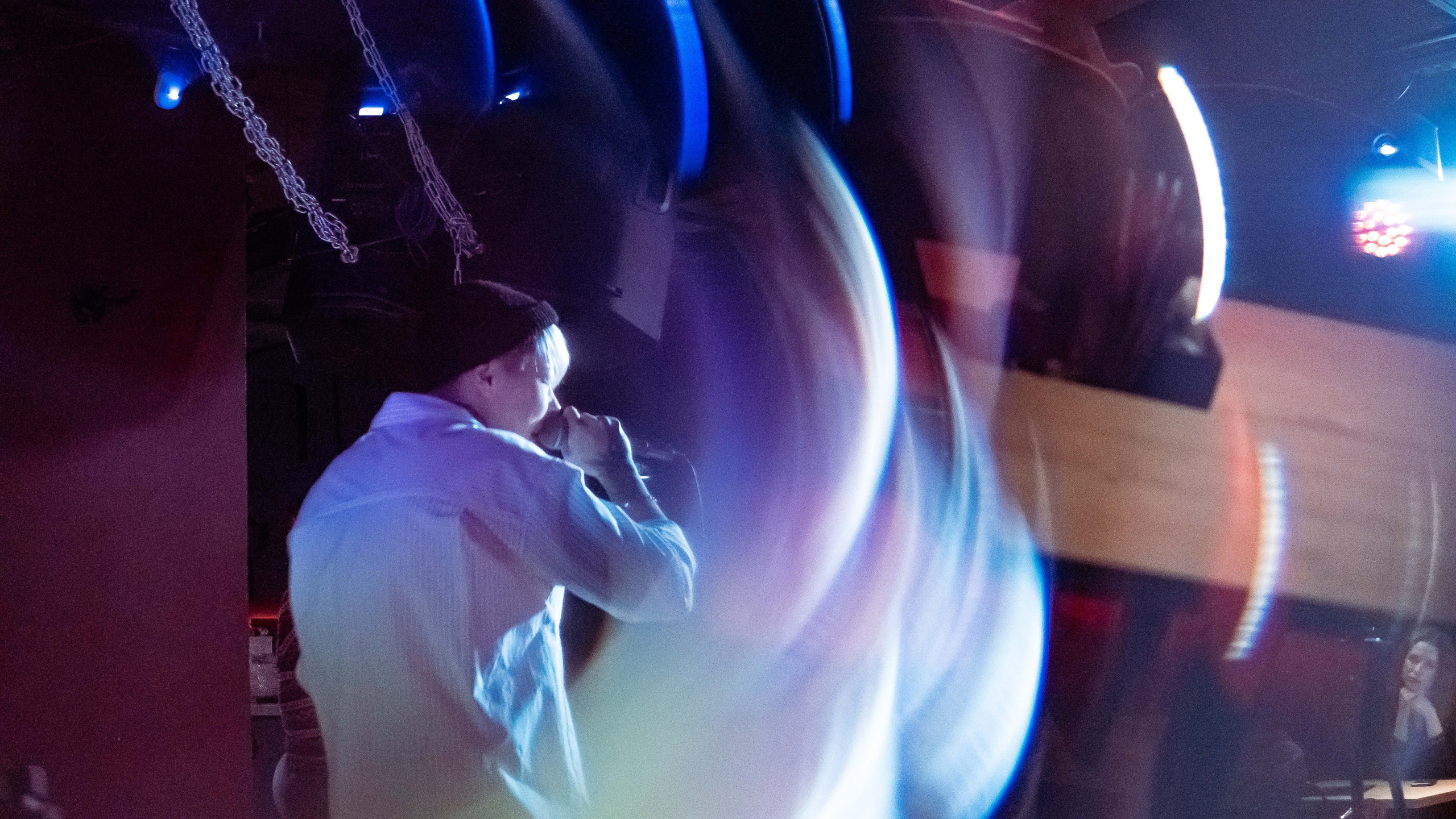 Репортажные фотографии творческого вечера Такие дела, Панда