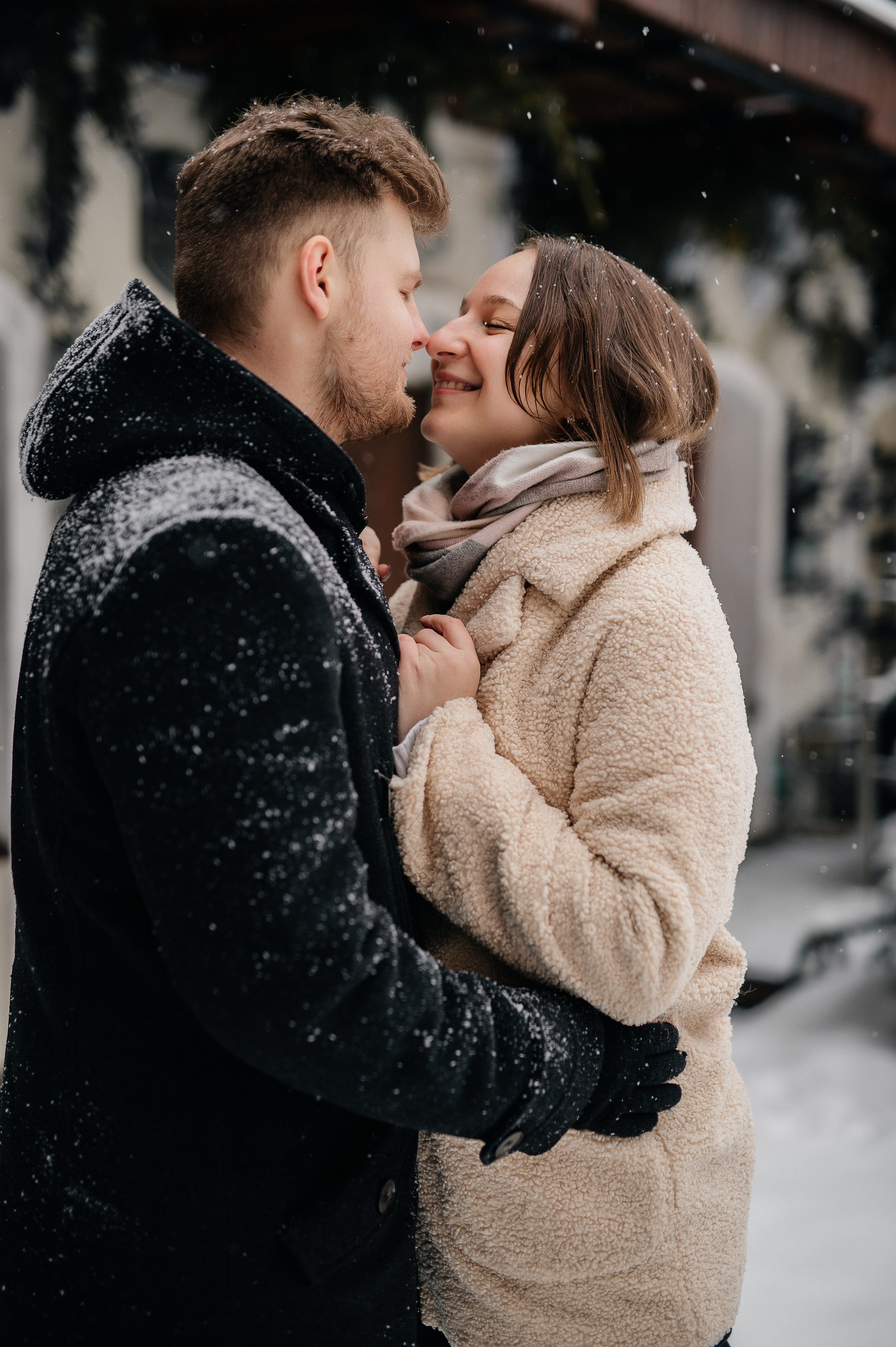 Зимняя фотосессия для Влада и Алены. Катя Курлович — семейный фотограф в Бобруйске и Минске