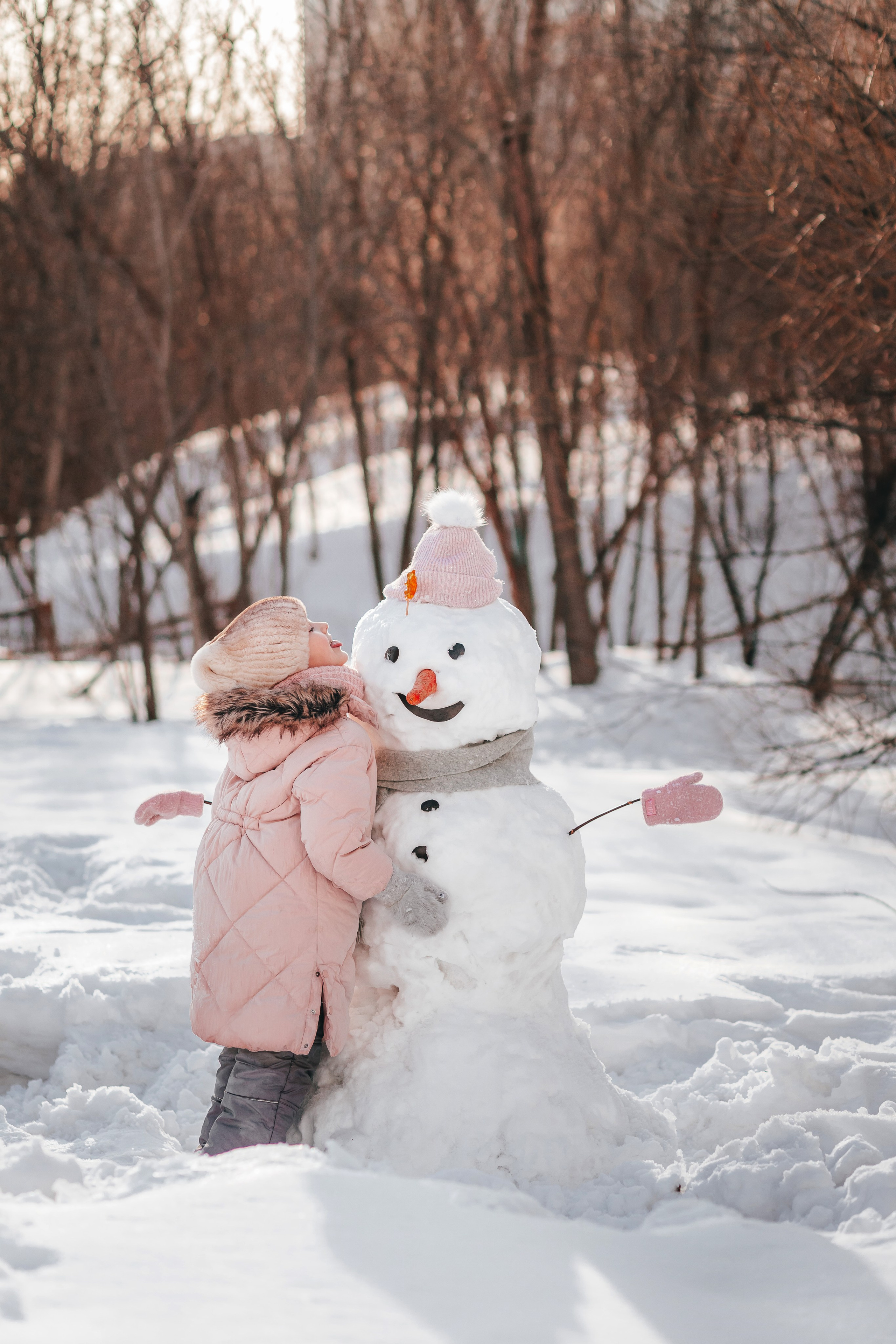 Снеговик. Семейный и детский фотограф в г. Новосибирске Макеева Анастасия