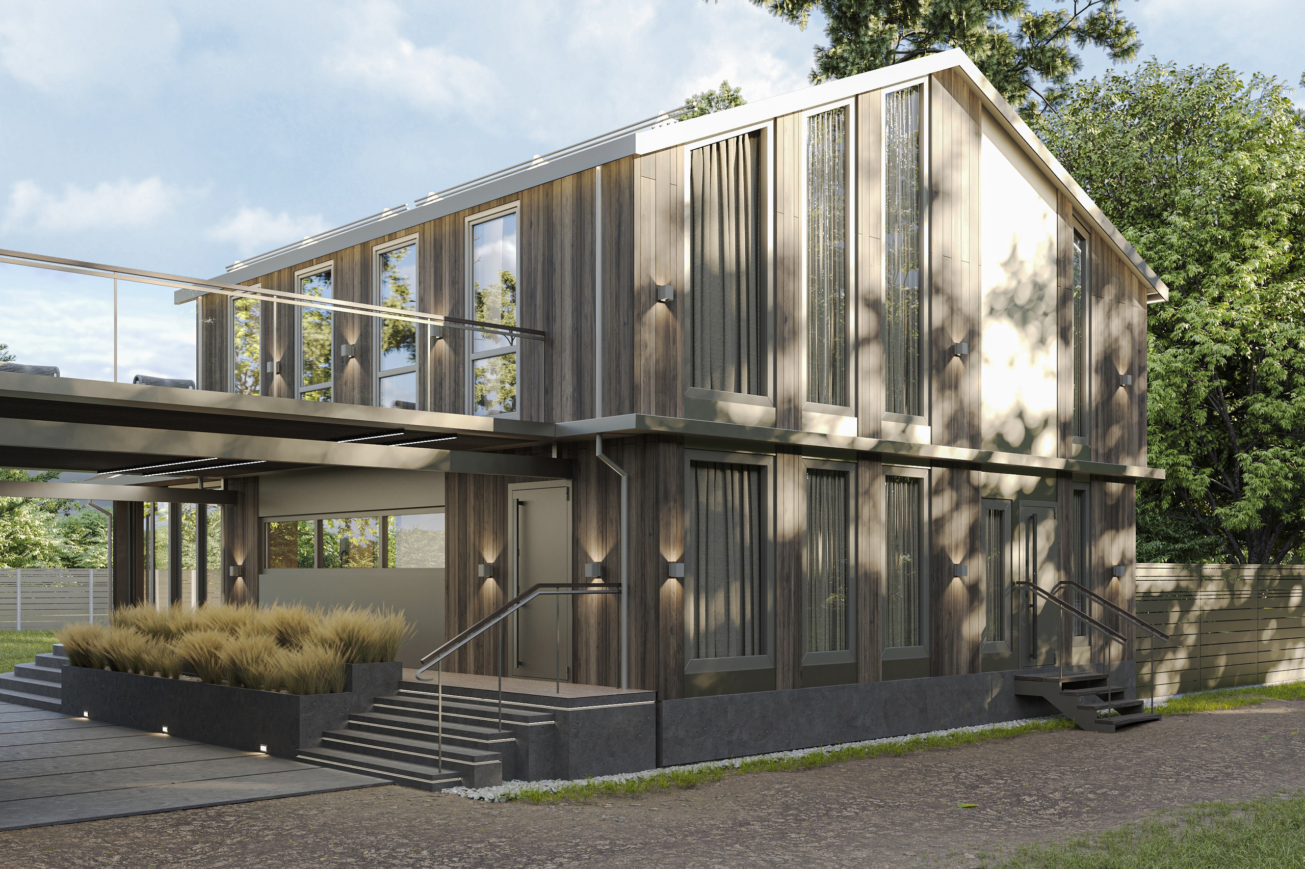 Реконструкция дачного дома из бруса. Дизайн интерьера и экстерьера в Санкт-Петербурге Яна Емельянова