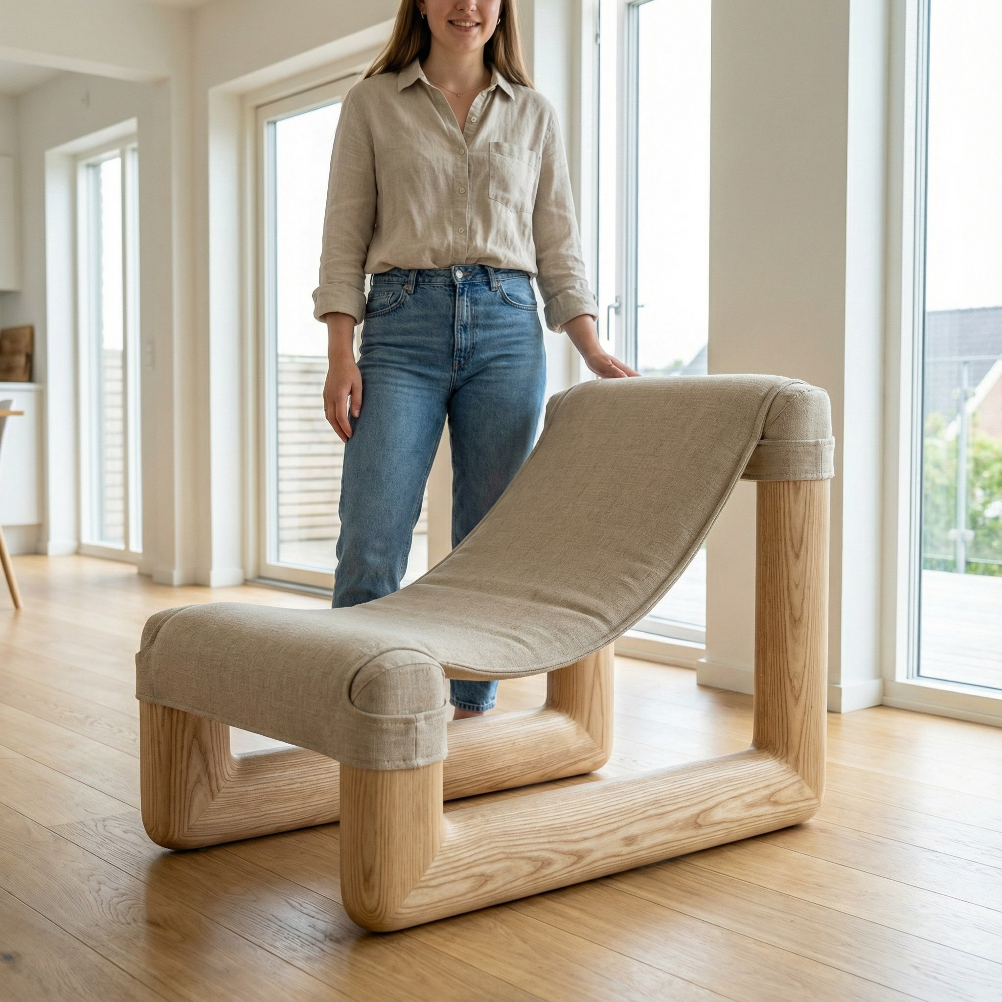 Кресло-гамак. Интерьерный фотограф. Фотограф архитектуры