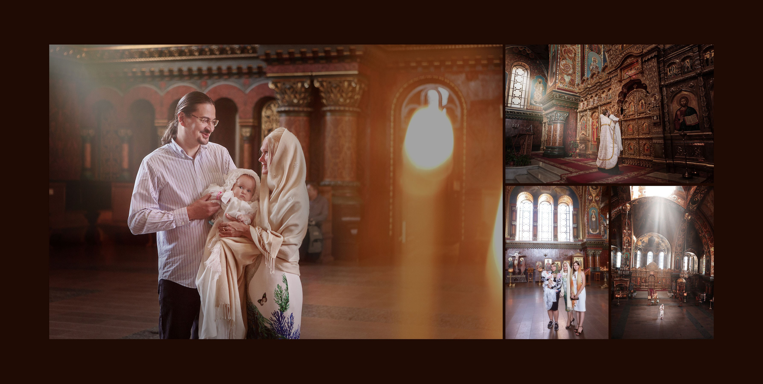 Фотосессия крещения новорожденных