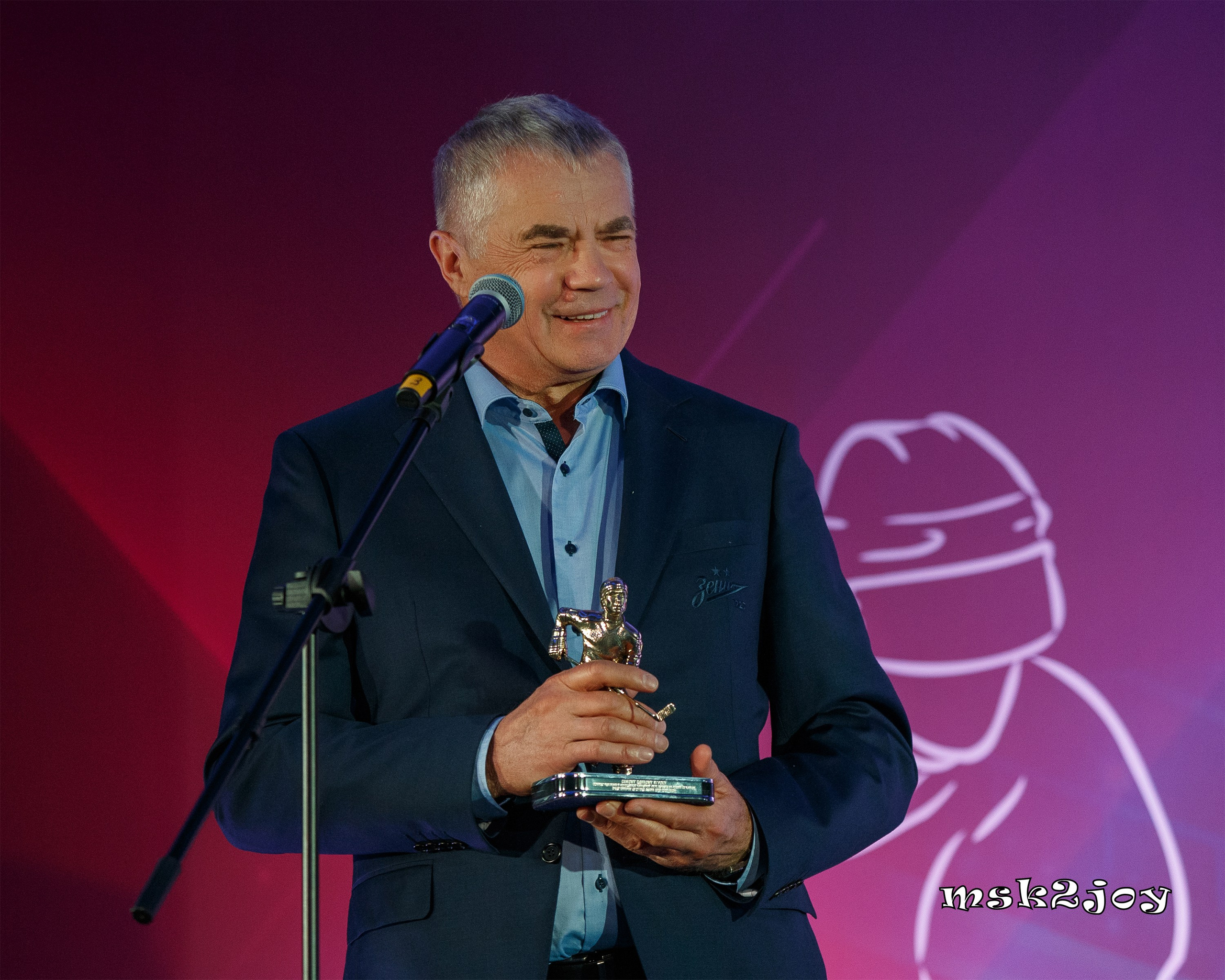 Председатель Совета директоров хоккейного клуба СКА - Медведев Александр Иванович на церемонии закрытия сезона МХЛ 2023-2024