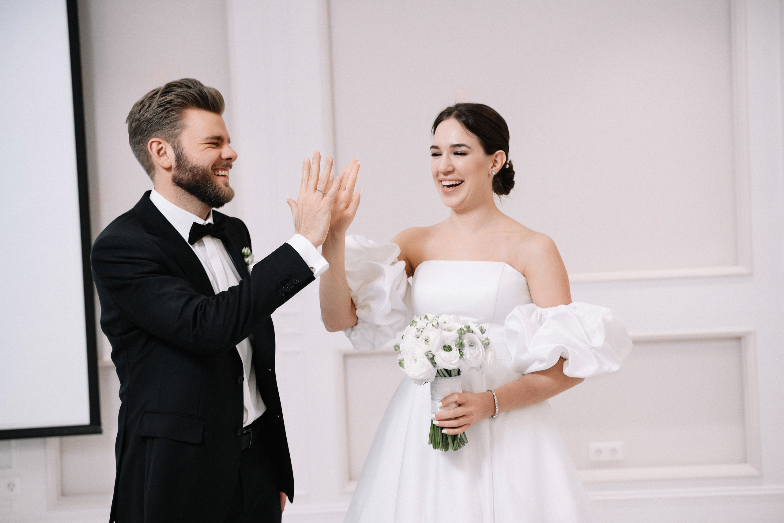 Свадебный фотограф на регистрации брака в The Great Hall Yakimanka