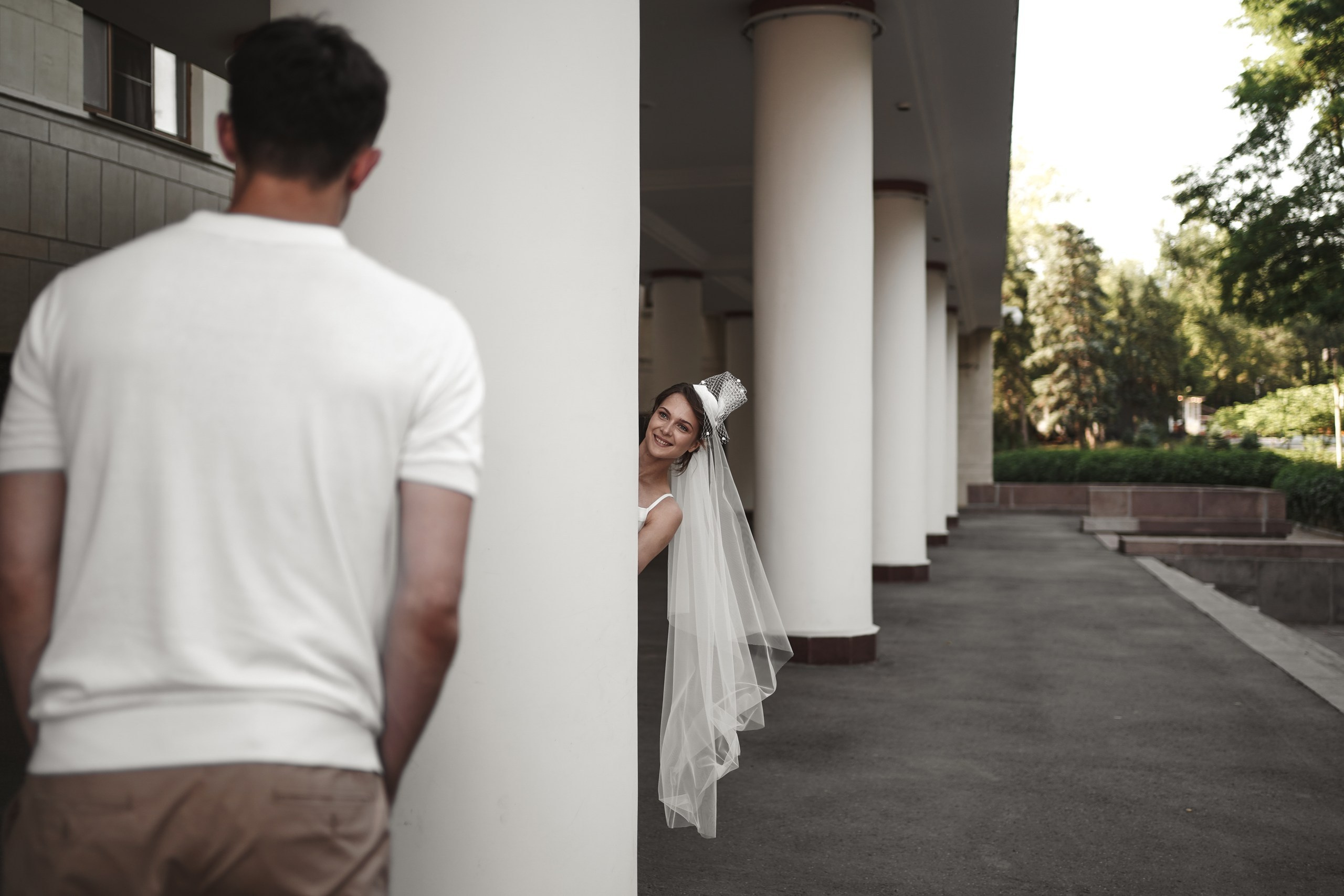 Свадебная фотосессия в парке имени Октябрьской Революции в г. Ростов-на-Дону. Свадебный фотограф в Ростове-на-Дону. Таинство Крещения и Венчания, семейные фотосессии. Алёна Чёботова