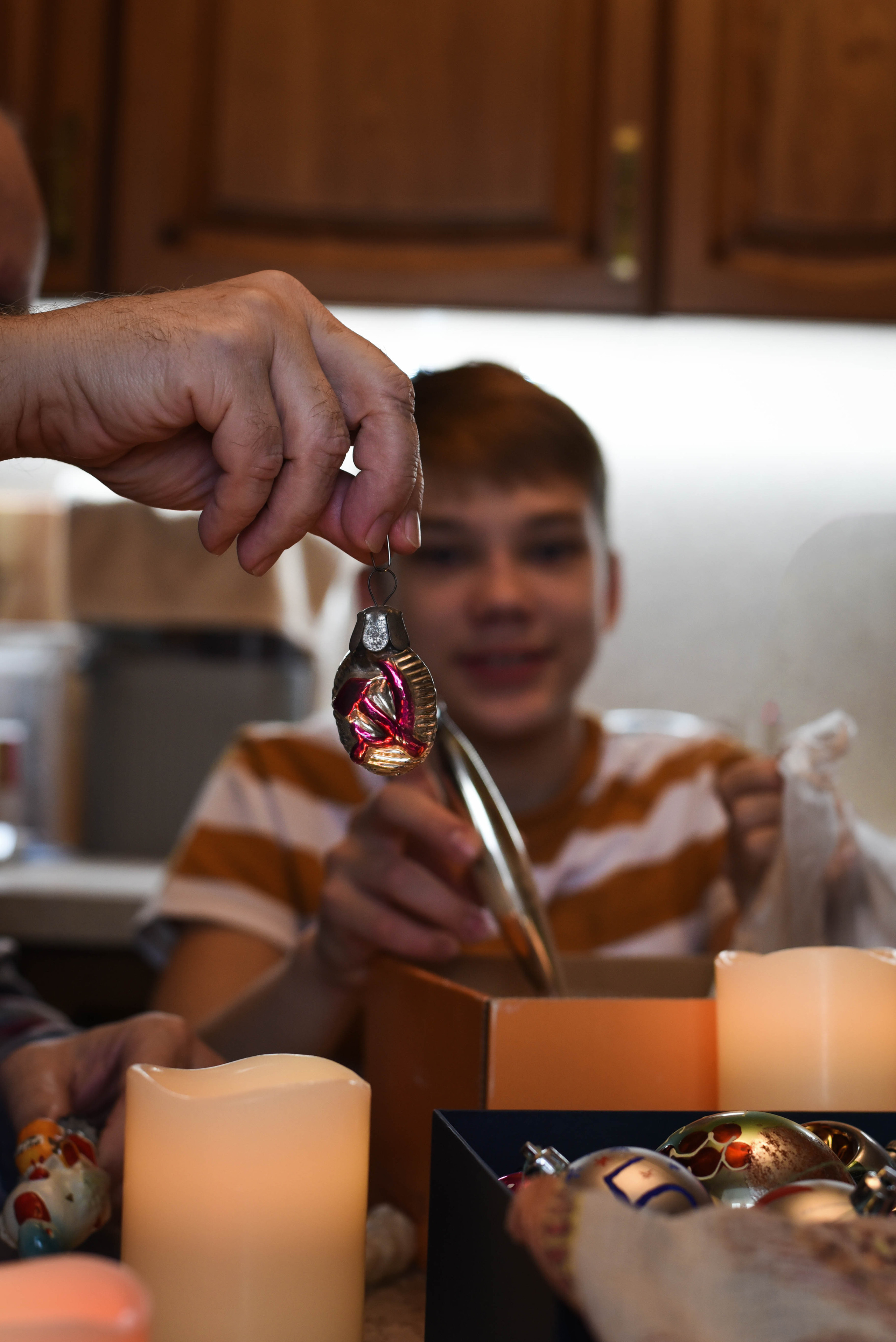 Семейная домашняя съемка. Внук с бабушкой и дедушкой. Предновогодняя история. Женский и семейный фотограф Людмила Богачкина