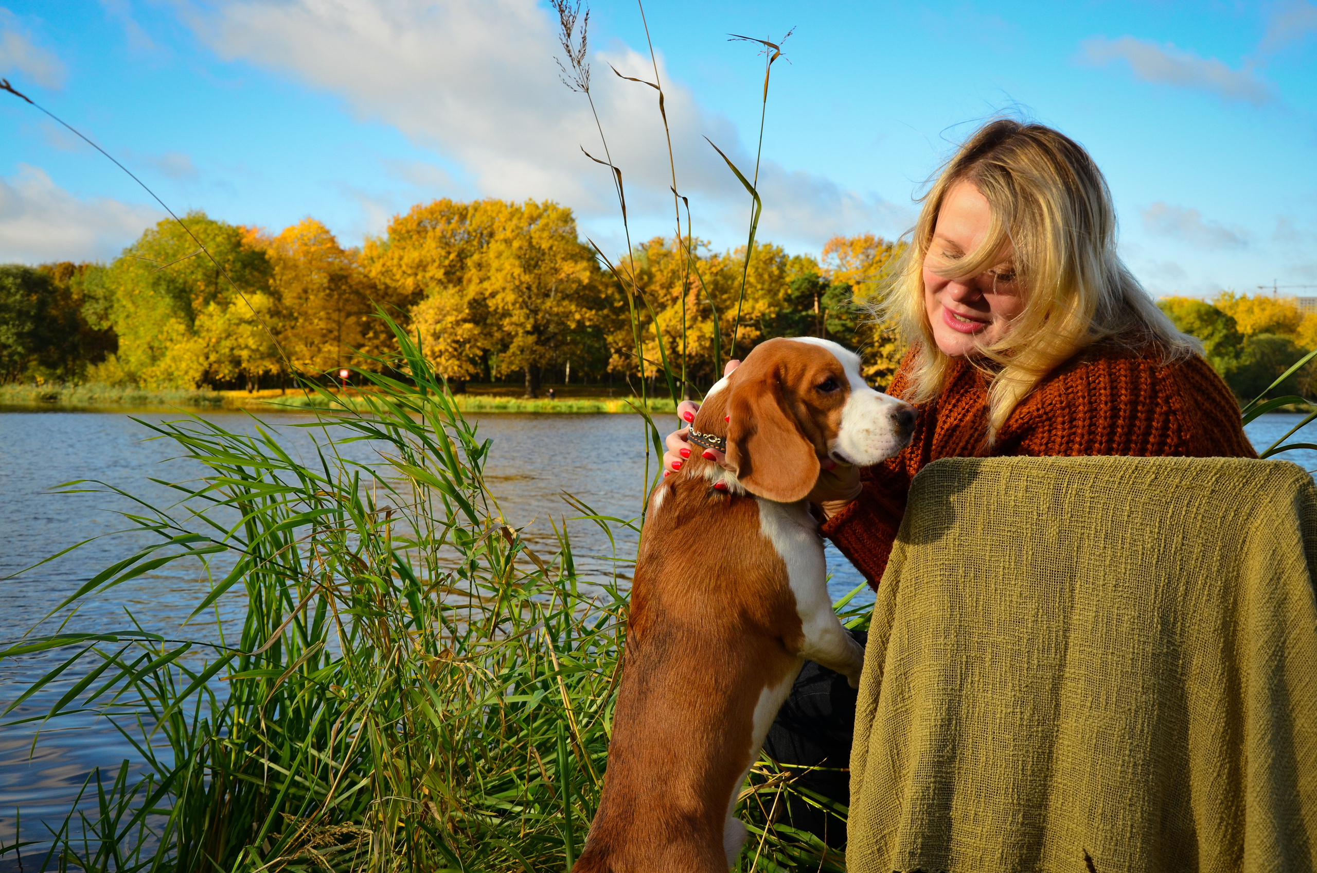 Фотопрогулка с животными в парке. Женский и семейный фотограф Людмила Богачкина