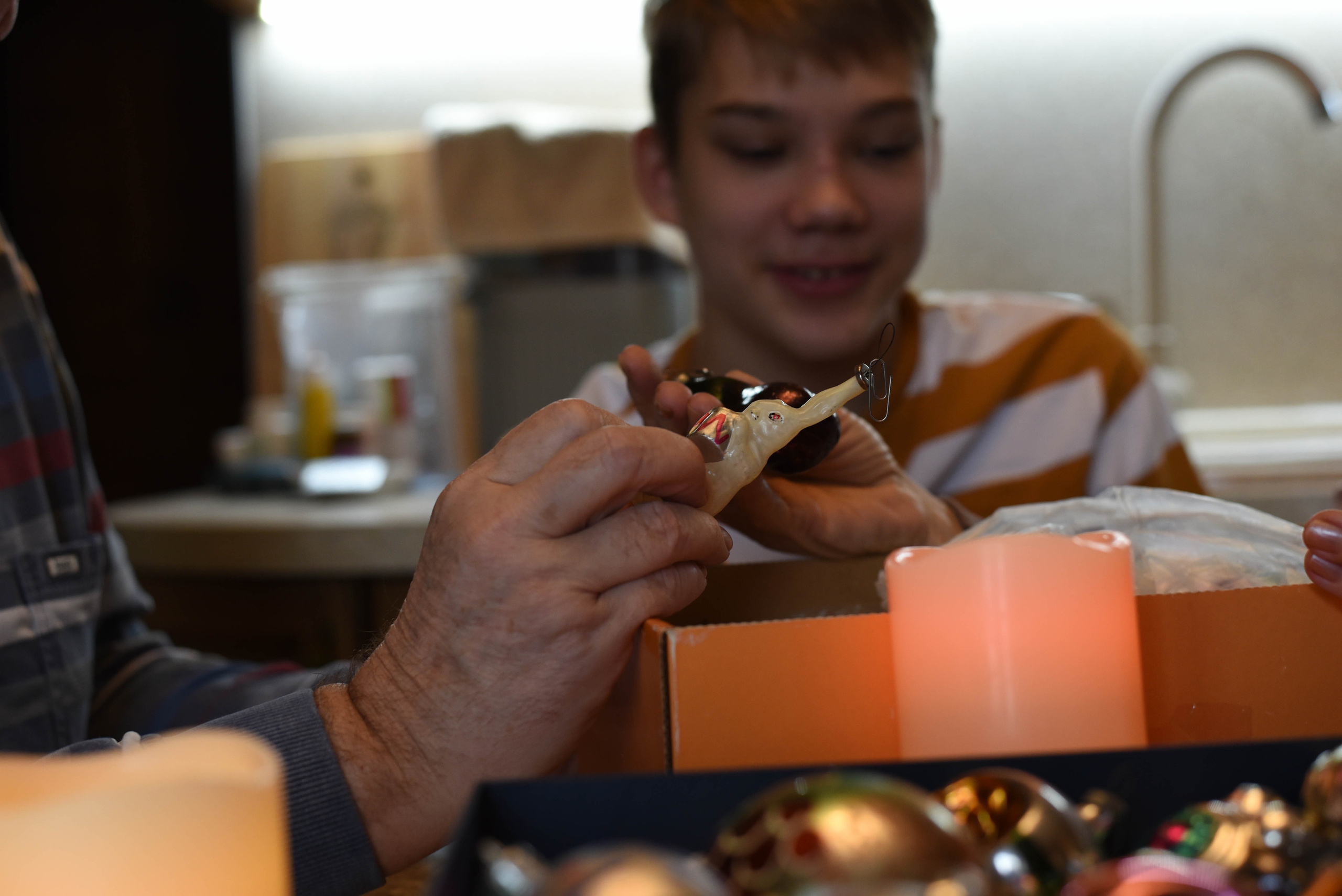 Семейная домашняя съемка. Внук с бабушкой и дедушкой. Предновогодняя история. Женский и семейный фотограф Людмила Богачкина