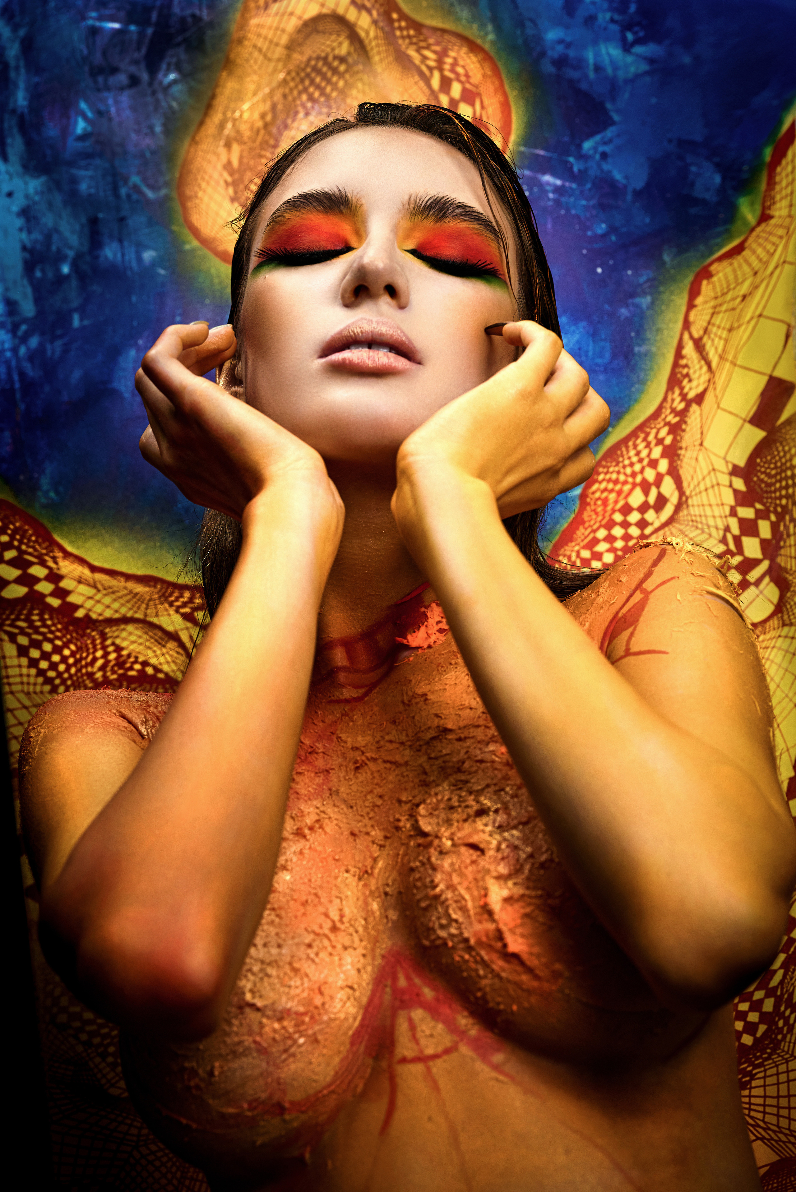 Креативный образ с Аленой по мотивам картины стрит-арт художника @Theo.dhozer. Фотограф в Москве Михаил Елизарьев