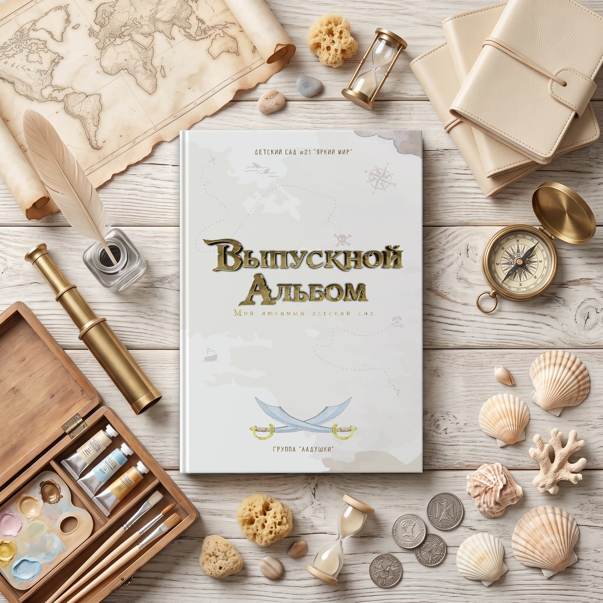 045 Pirate. Дизайны, psd шаблоны школьных и выпускных альбомов и обложек