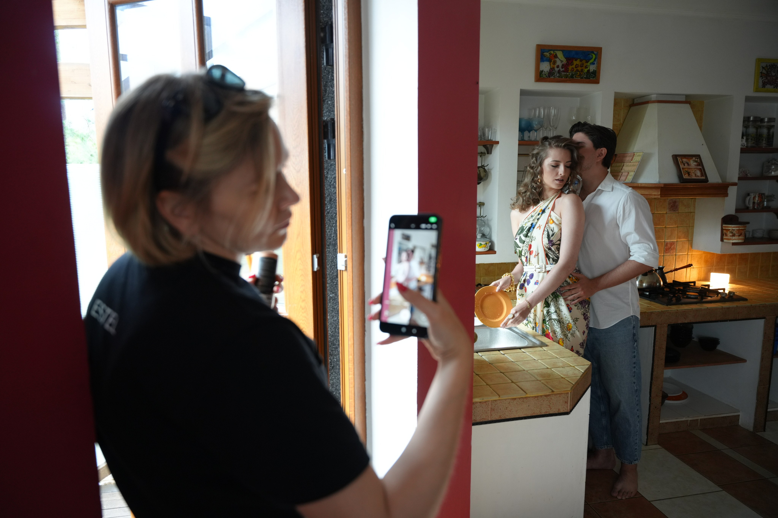 #backstage со съёмок команды в загородном доме. Портретный фотограф в Санкт-Петербурге Дмитриева Наталия