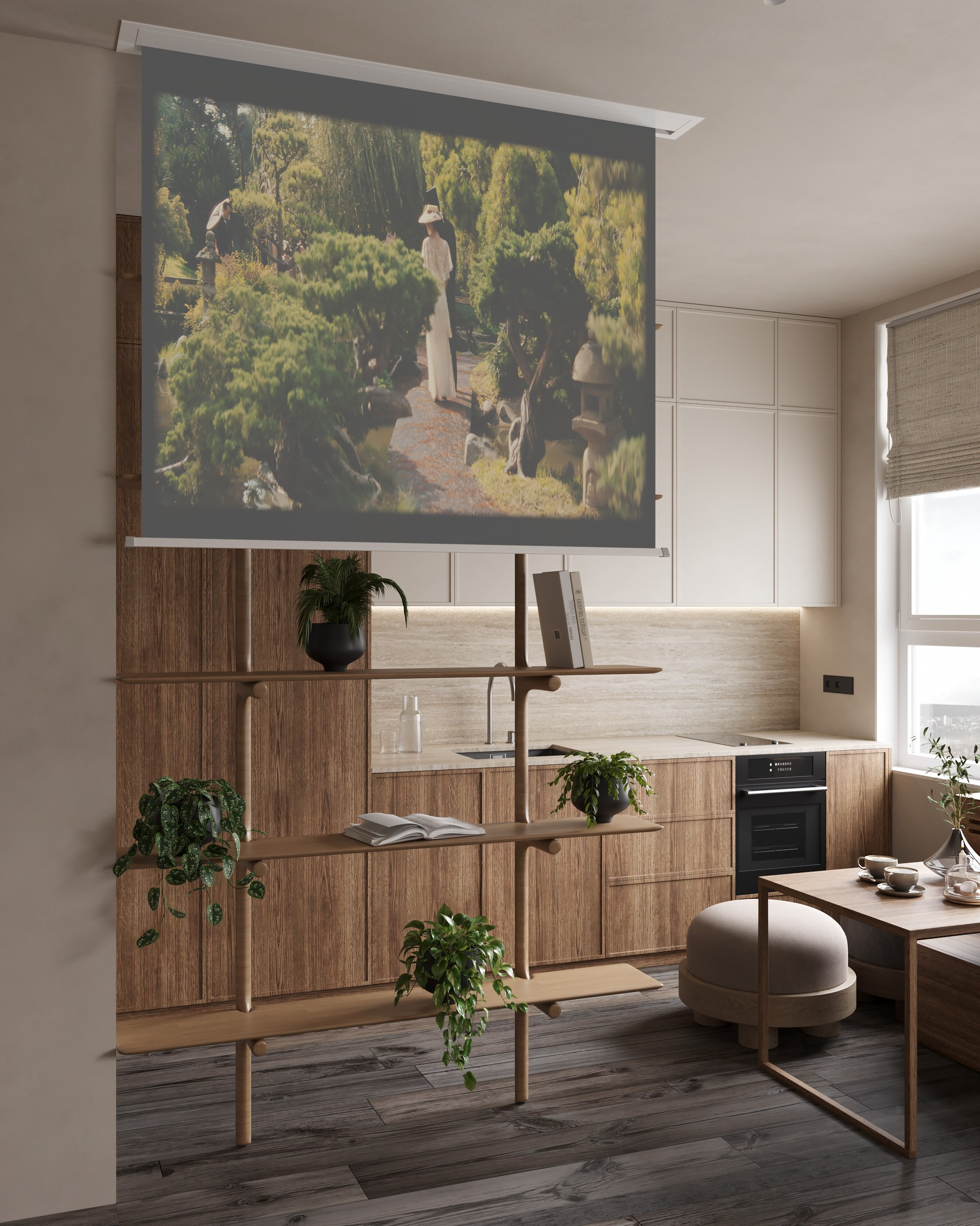 Woody Nature. Дизайн интерьера | 3D визуализация | Миланская Марина