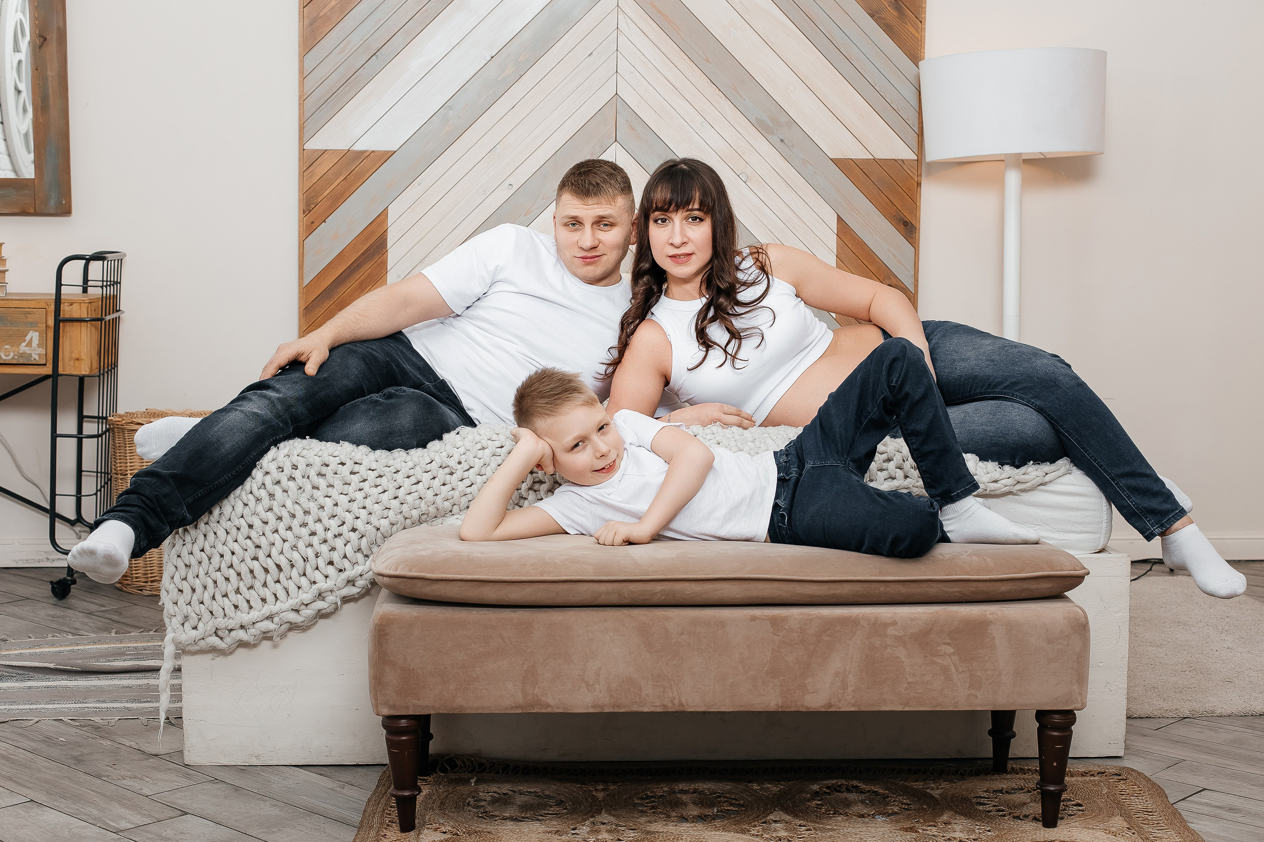 Ольга, Алексей и Артём в Cross Studio. Семейный и детский фотограф Комина Елена, Власиха, Одинцово