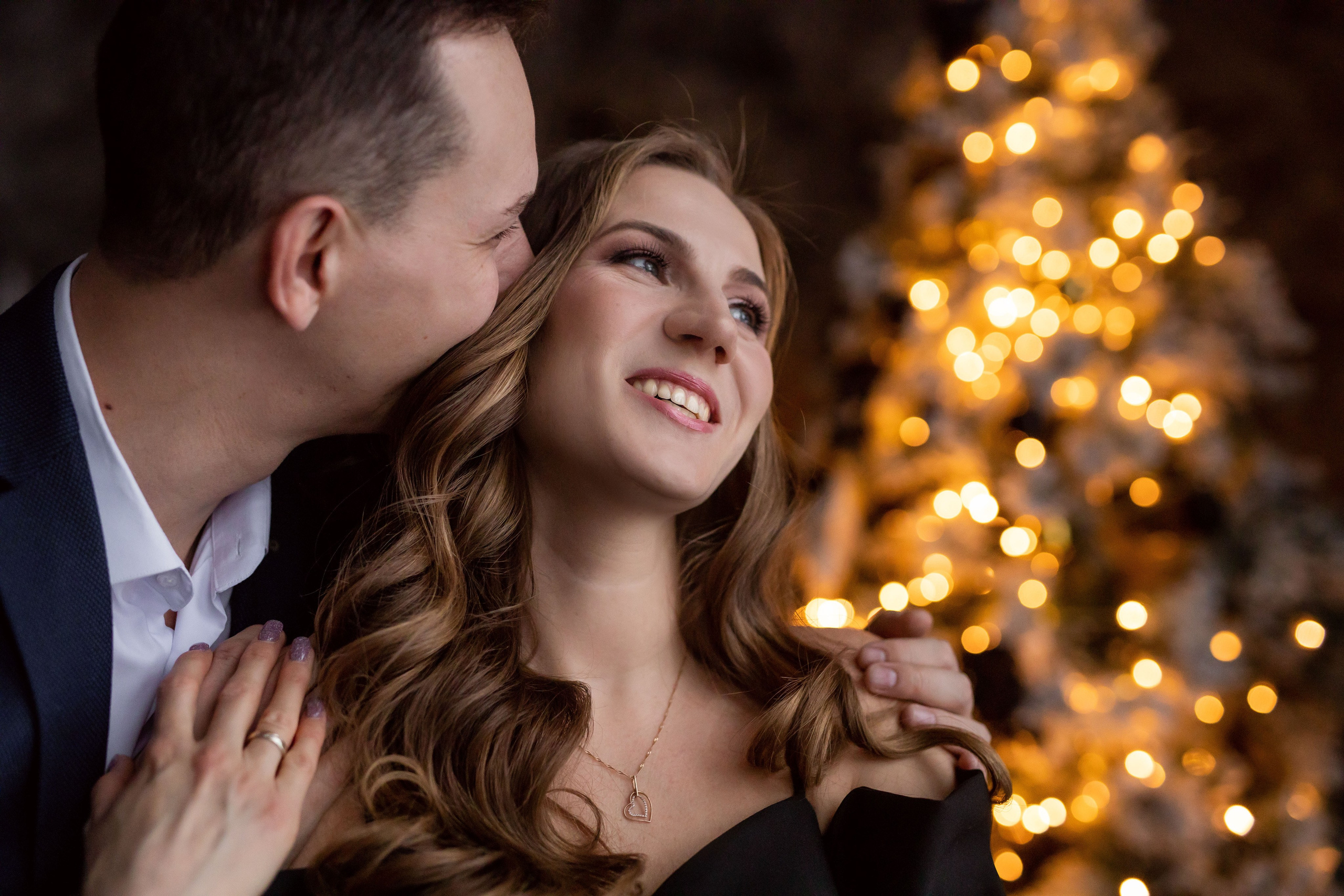 новогодняя съемка для пары