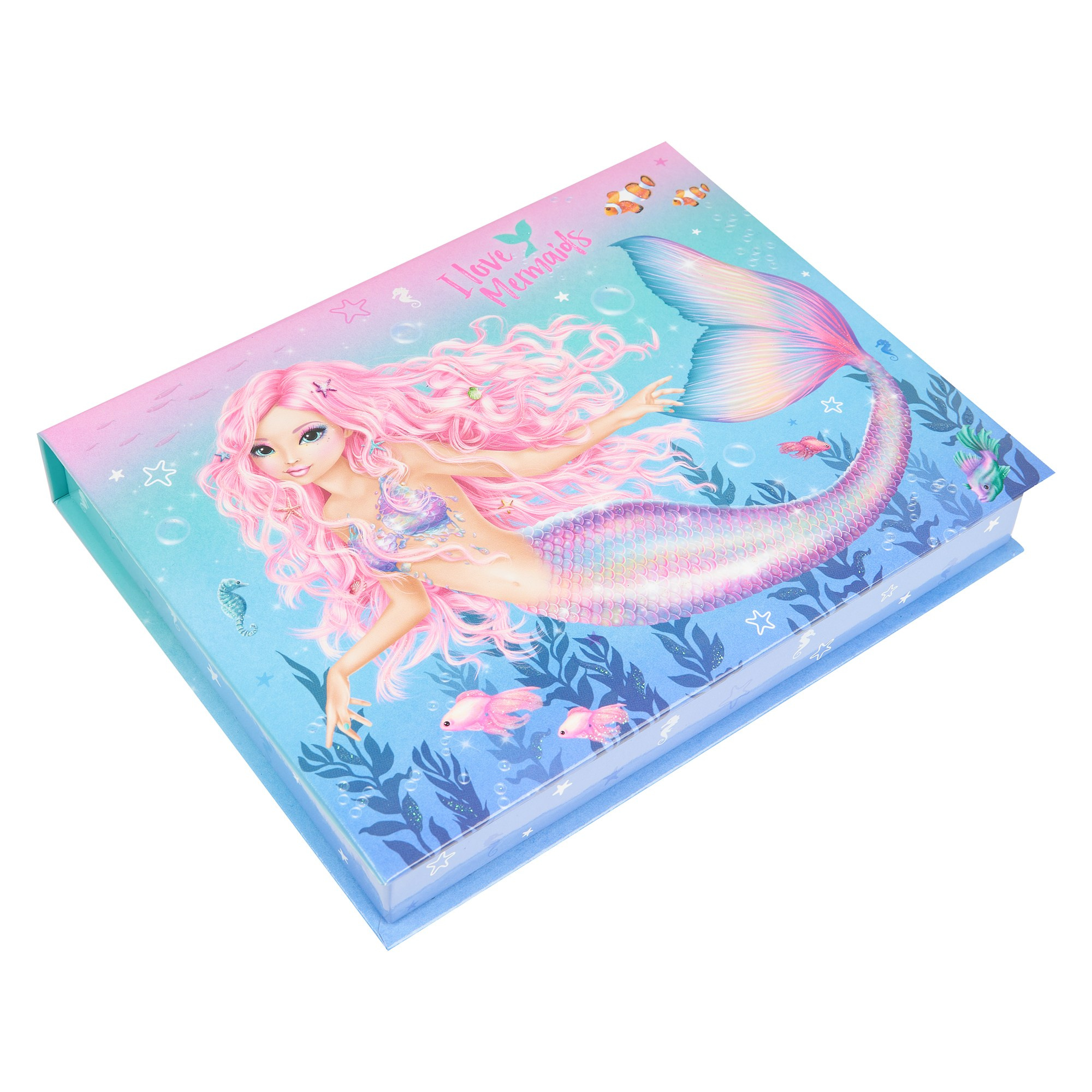 Набор шкатулка русалка розовая