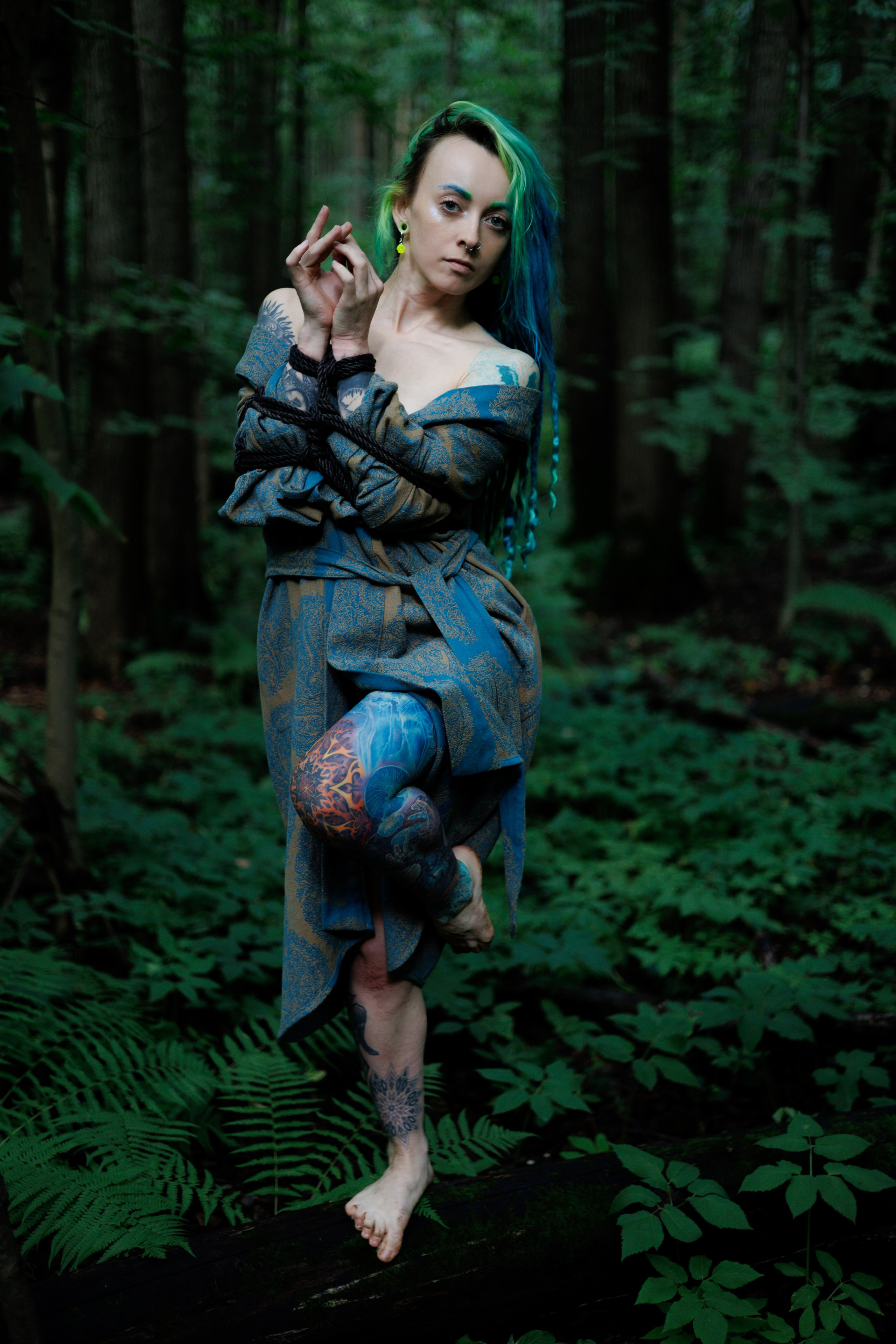 Индивидуальная портретная фотосессия в лесу