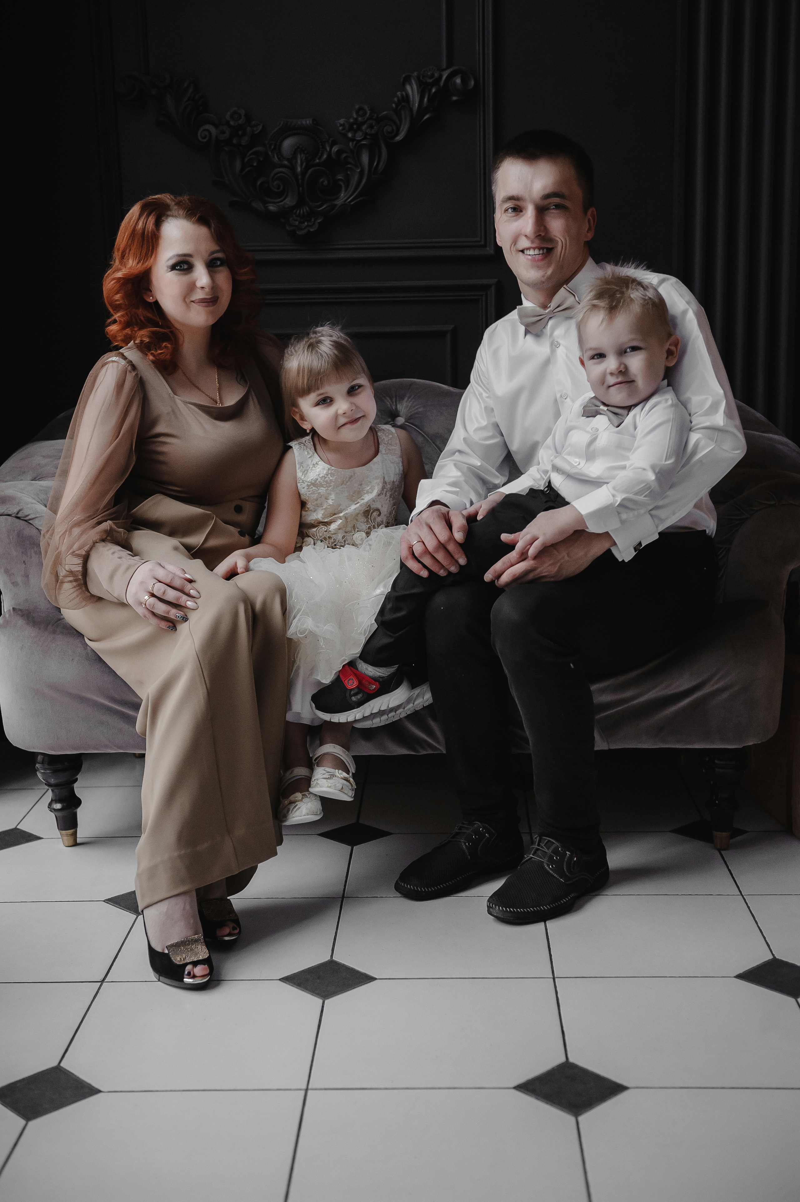 Семейная новогодняя фотосессия. Свадебный фотограф в Москве Алексей Тук