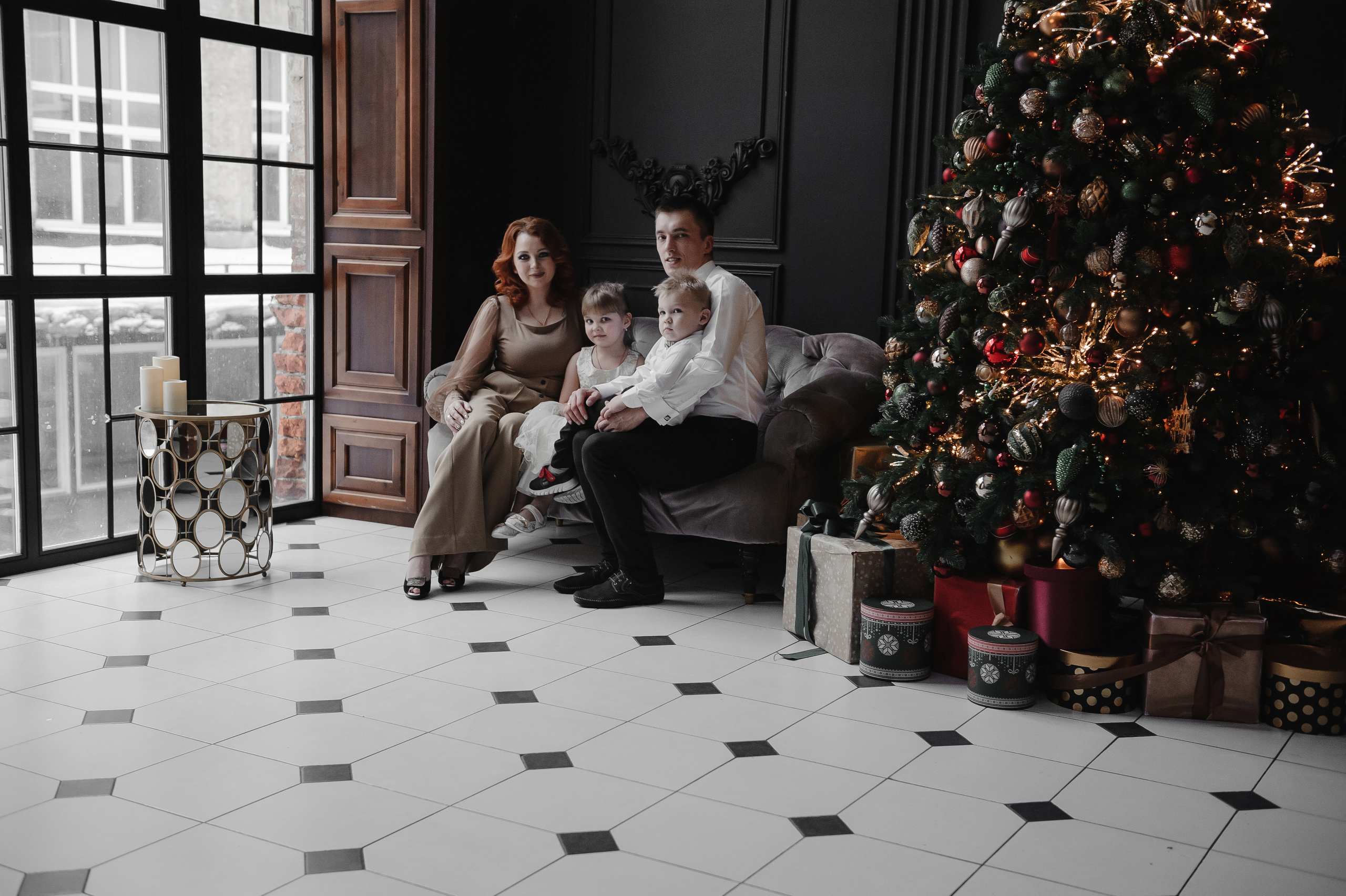Семейная новогодняя фотосессия. Свадебный фотограф в Москве Алексей Тук