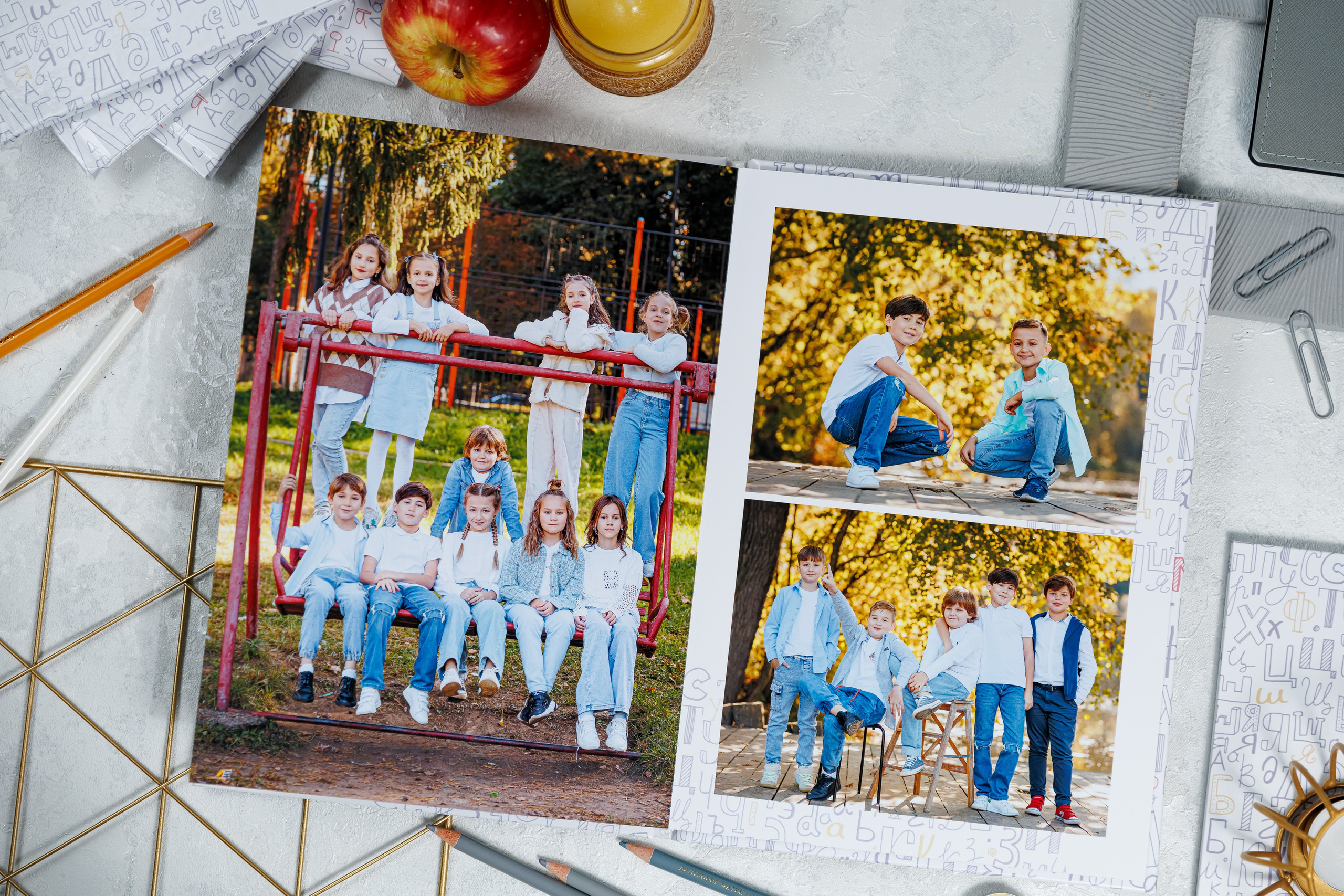 Выпускные альбомы 4 класс. Семейный и детский фотограф Комина Елена, Власиха, Одинцово