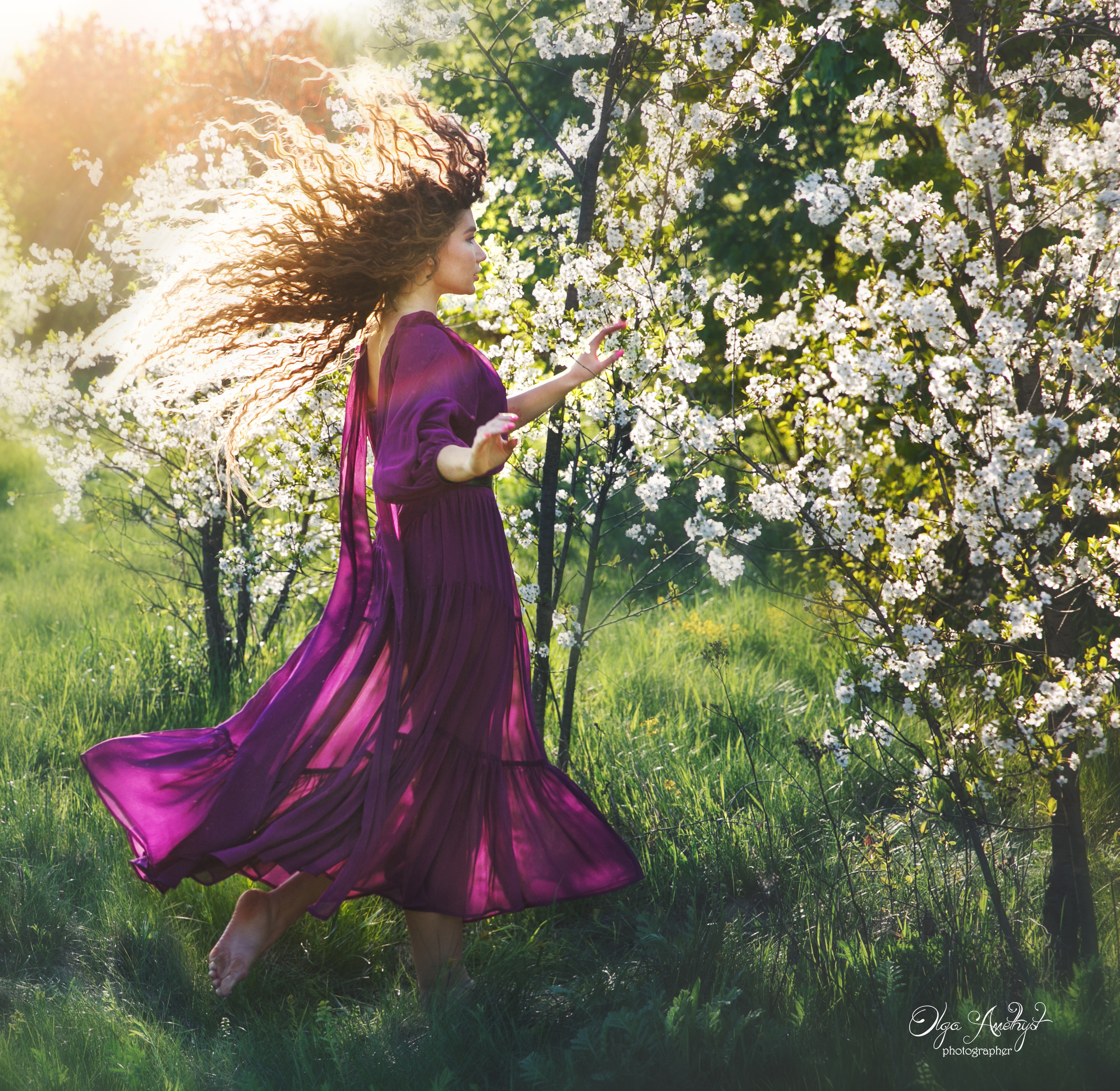 Фотосессии в цветущих вишнях в Москве