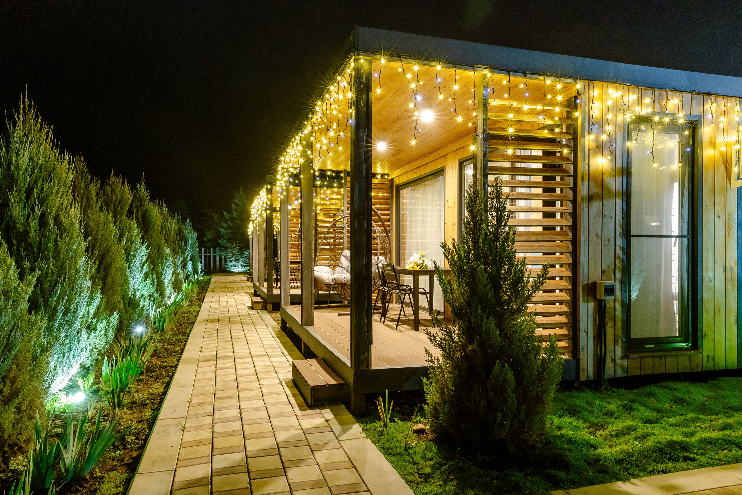 Термальный бассейн Домики с удобствами и баней до 6 человек