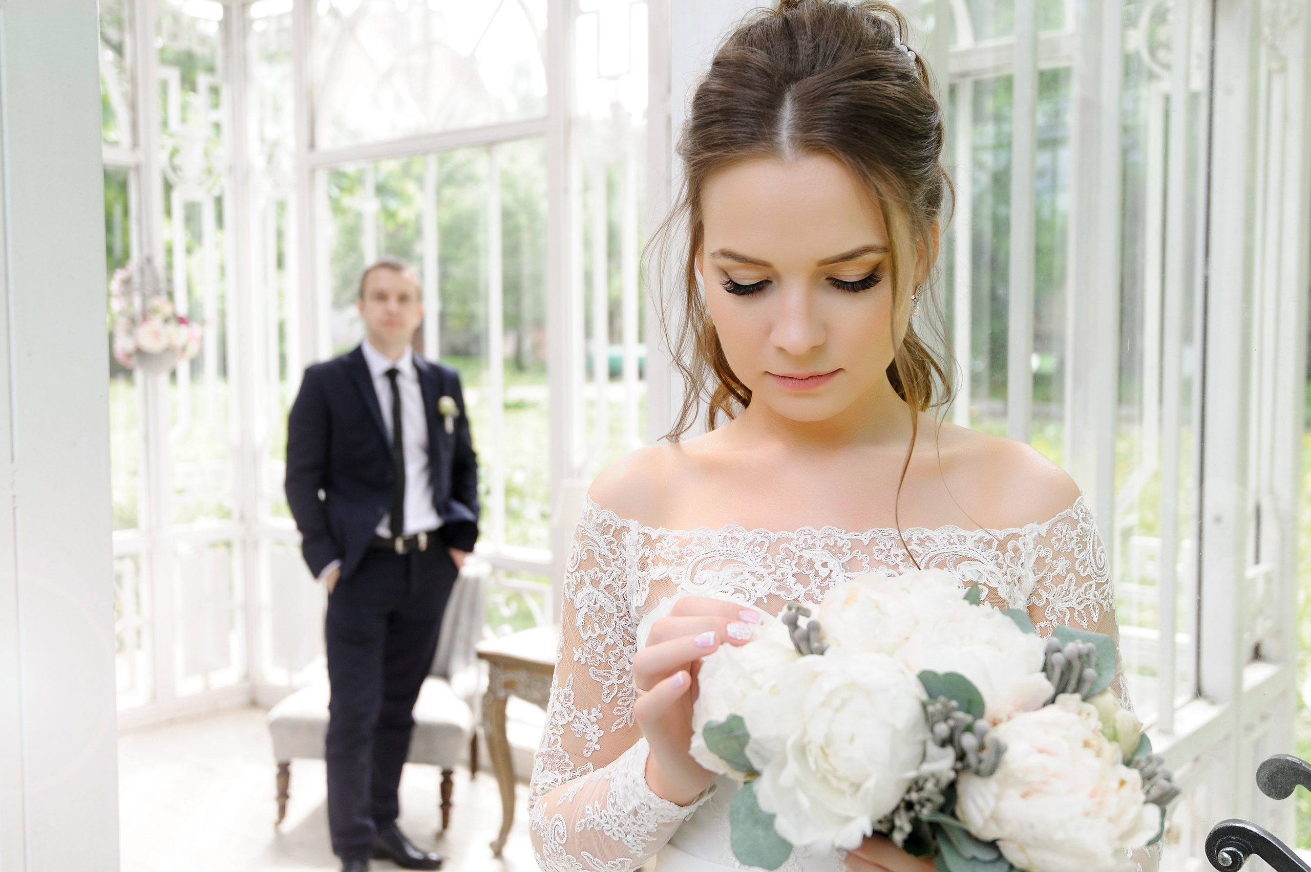 Свадебная фотосъёмка в фотостудии Мимика. Свадебный фотограф Наталья Немцева в Санкт-Петербурге