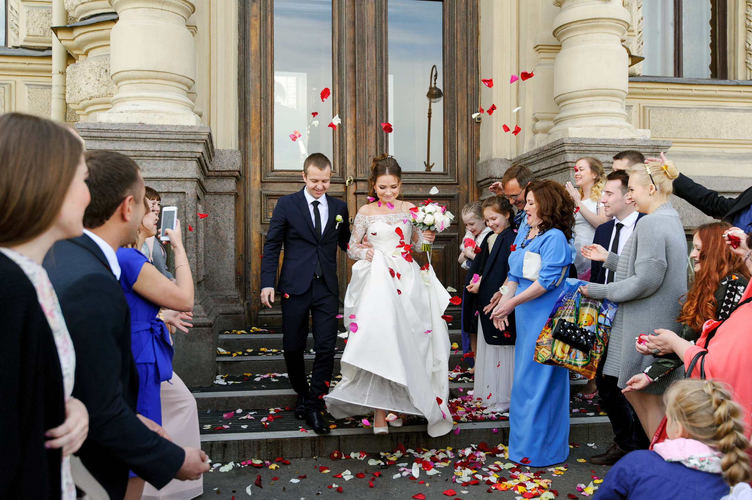 Свадебная фотосъёмка в фотостудии Мимика. Свадебный фотограф Наталья Немцева в Санкт-Петербурге