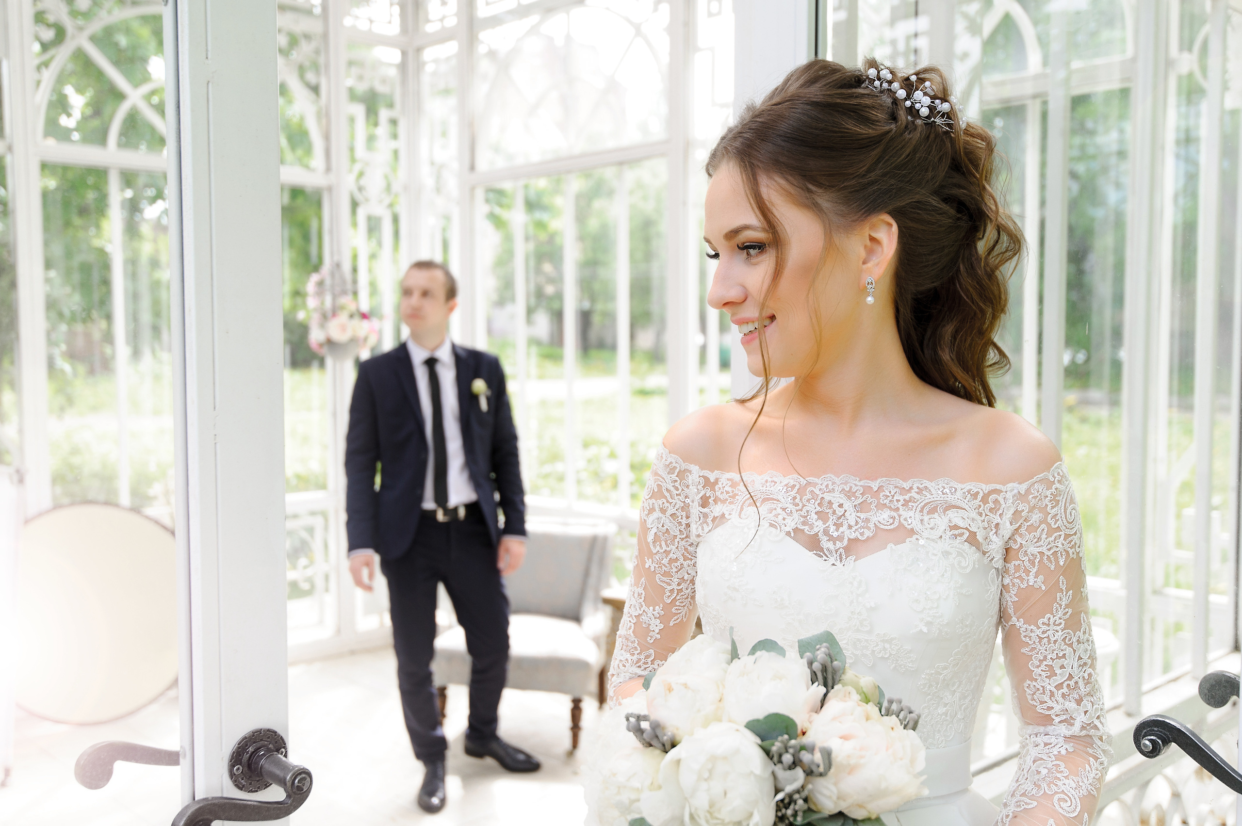 Свадебная фотосъёмка в фотостудии Мимика. Свадебный фотограф Наталья Немцева в Санкт-Петербурге