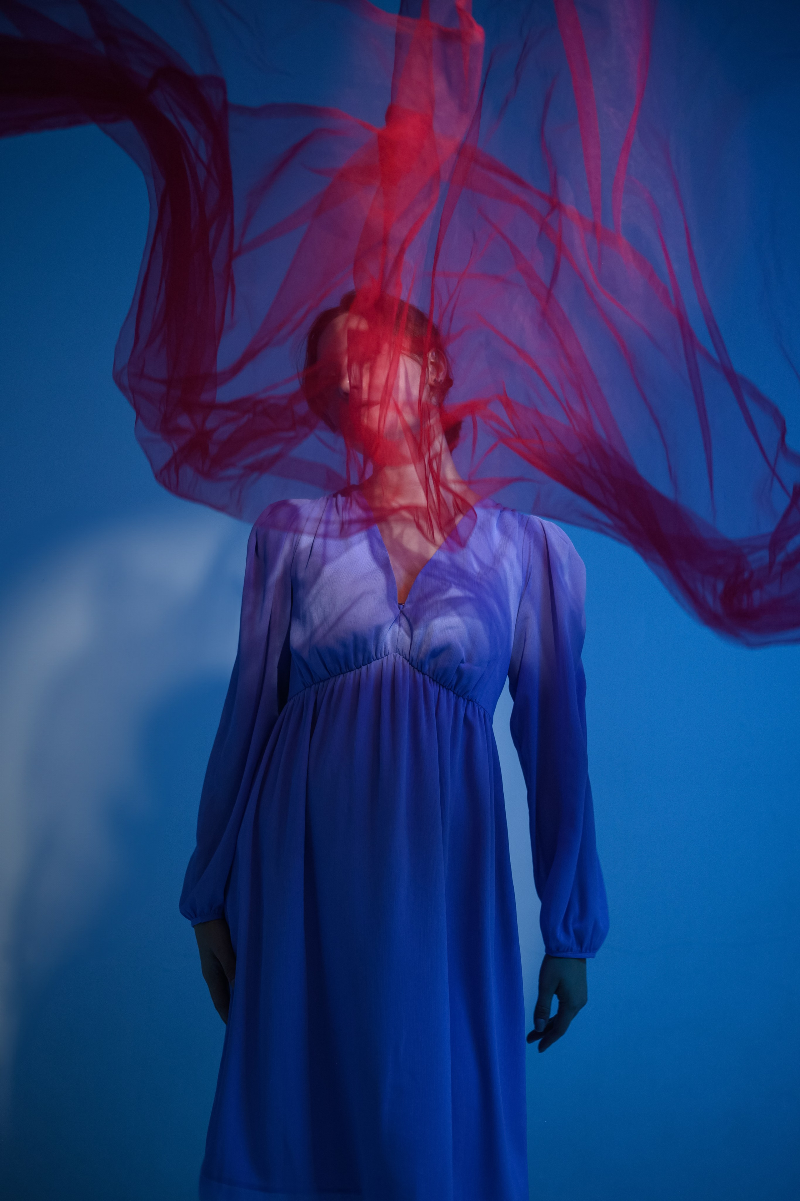 Фотосессия с матовым стеклом и RGB светом