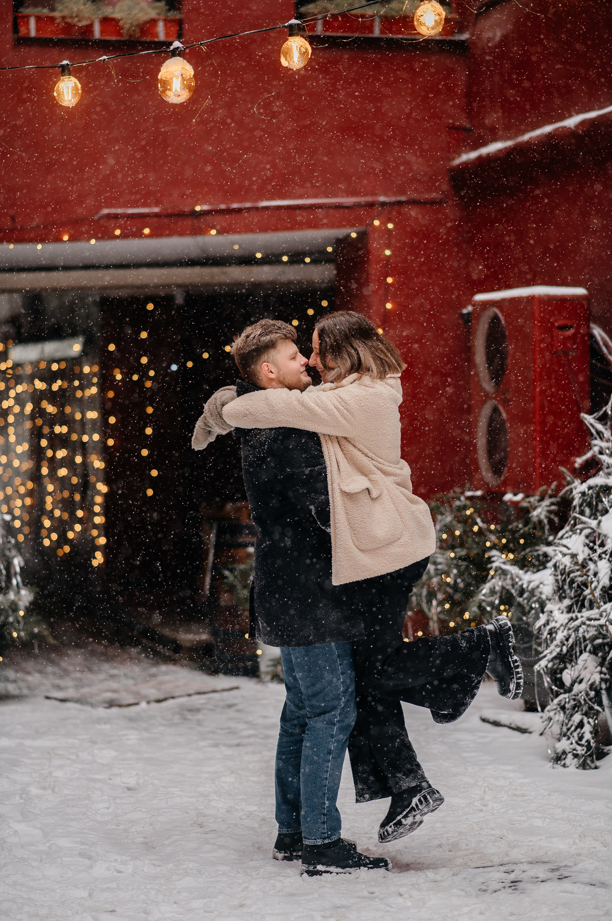 Зимняя фотосессия для Влада и Алены. Катя Курлович — семейный фотограф в Бобруйске и Минске