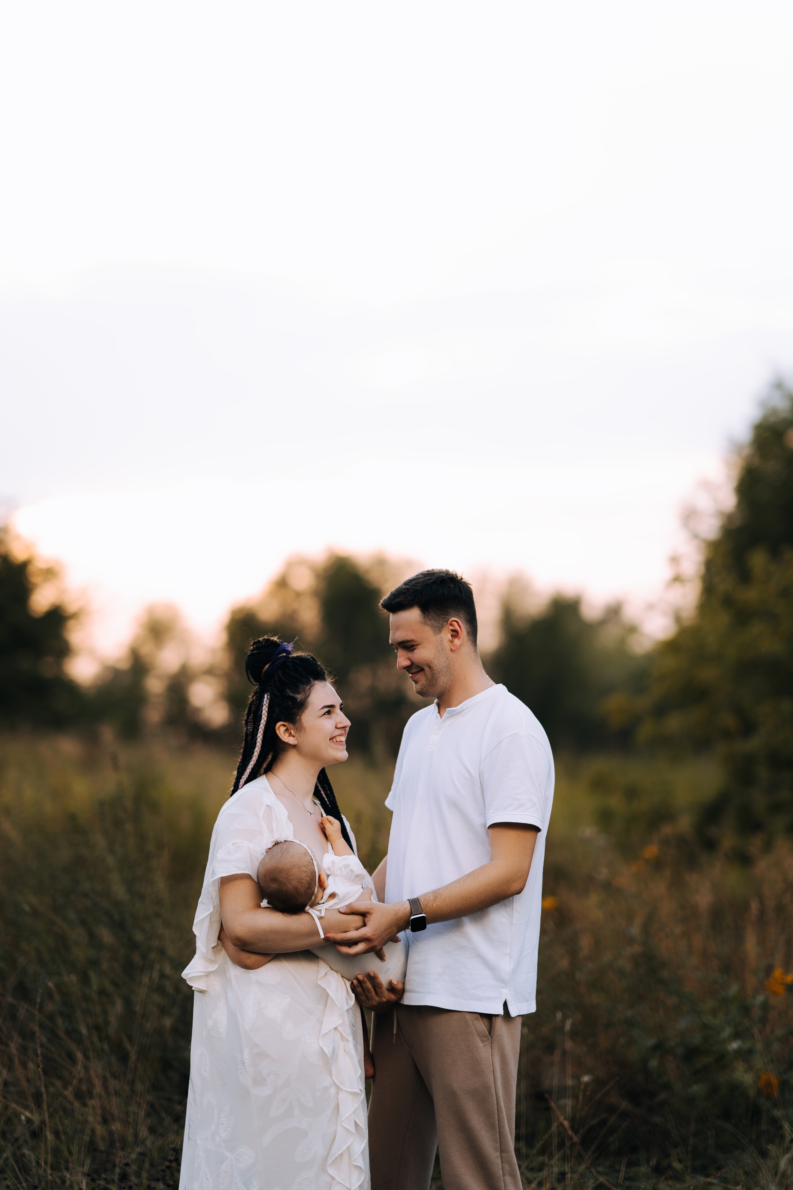 Фотопрогулка семьи в московском парке. Фотосессия новорожденных в Москве — newborn фотограф Елена Виниченко