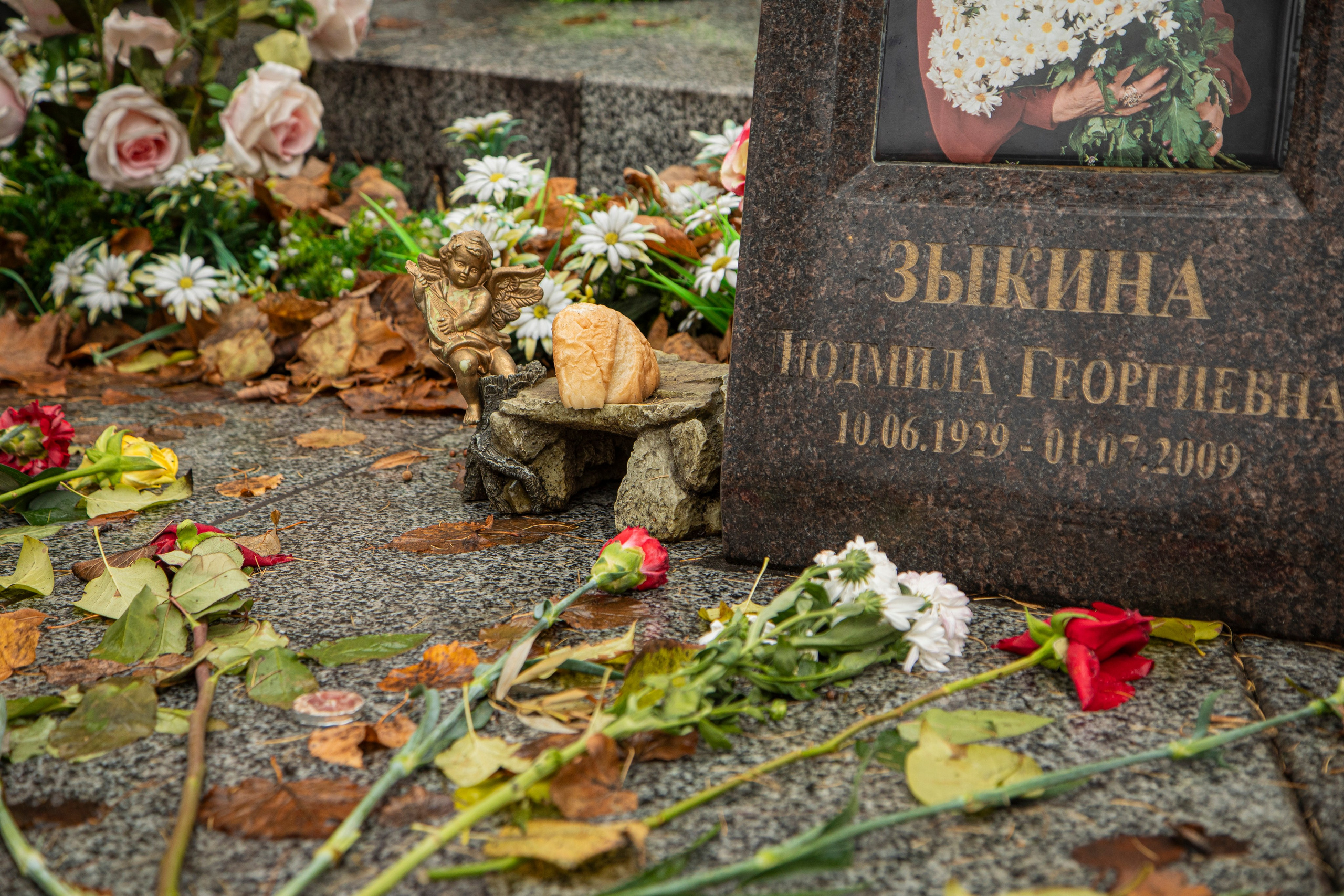 Осенняя прогулка по Новодевичьему кладбищу. Фотограф Сергей Ловкий