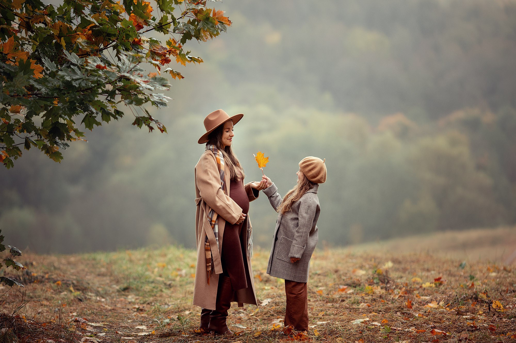 Красивейшая осенняя Фотосессия в ожидании малыша. Tatyana Nadezhdina Family photographer