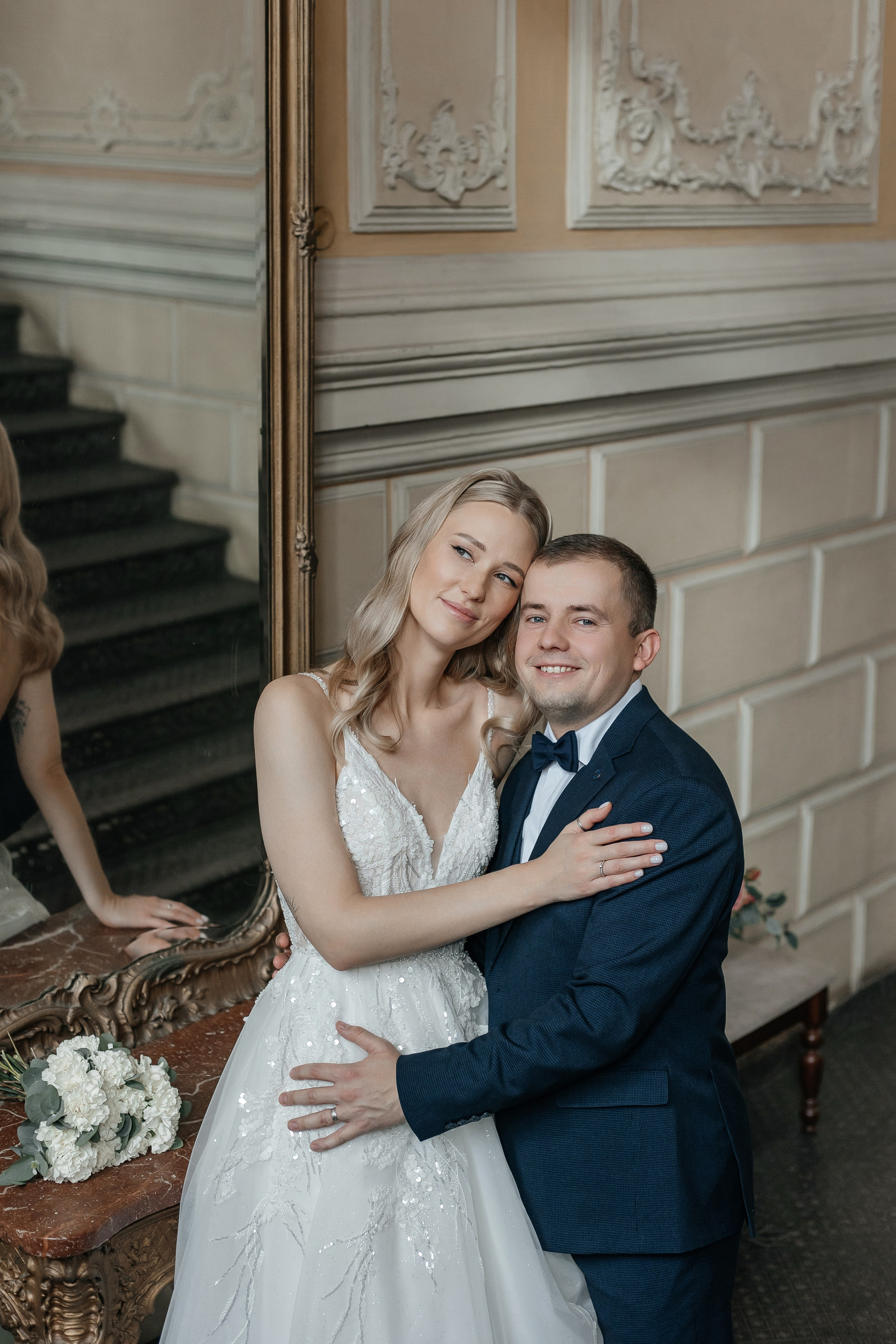 Свадебная фотосессия в библиотеке читальне Пушкина. Свадебный фотограф в Москве Дарья Олендарёва