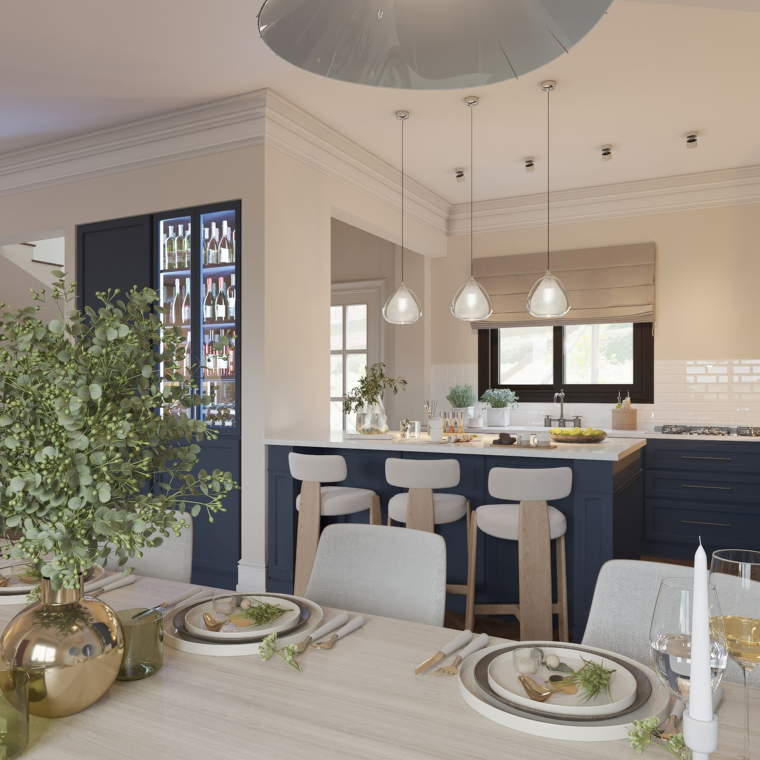 Интерьер кипр, дизайн частного дома, визуализация интерьера, 3D визуализация, уютный интерьер, современная классика, тёплая палитра. 3Д Визуализация Интерьера и Архитектуры