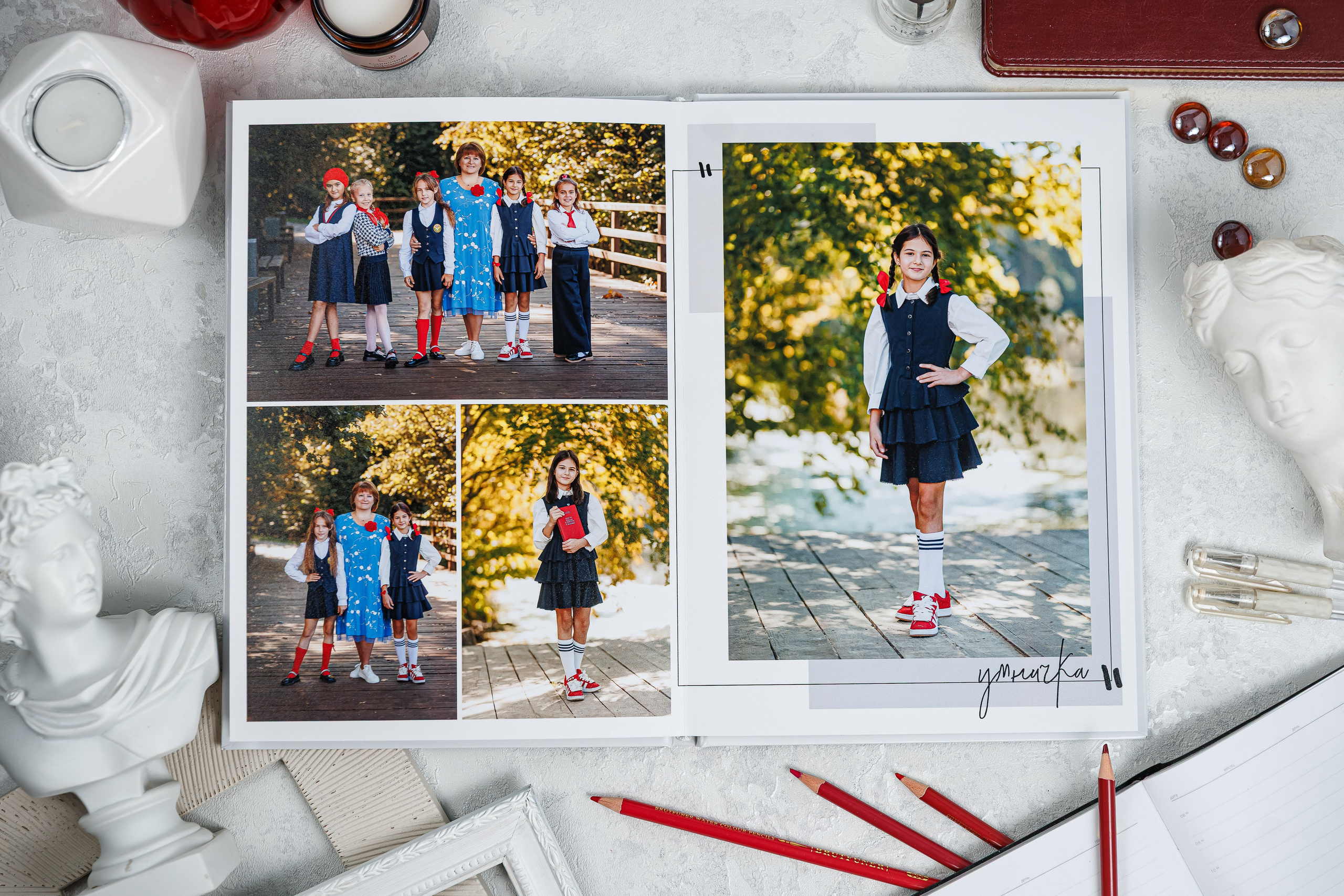 Выпускные альбомы 4 класс. Семейный и детский фотограф Комина Елена, Власиха, Одинцово