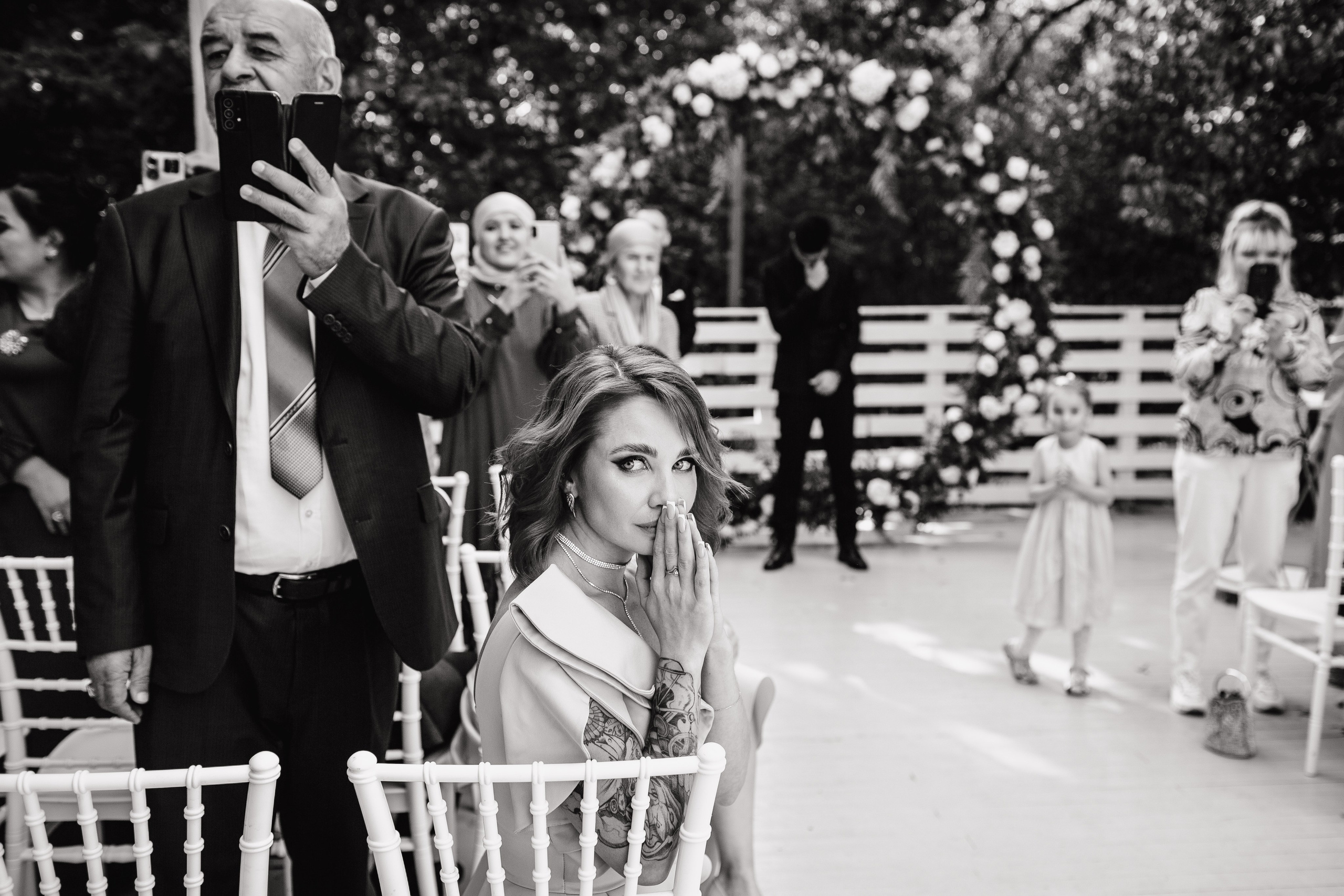 Самый волнительный момент на свадьбе - когда жених и невеста впервые видят друг друга