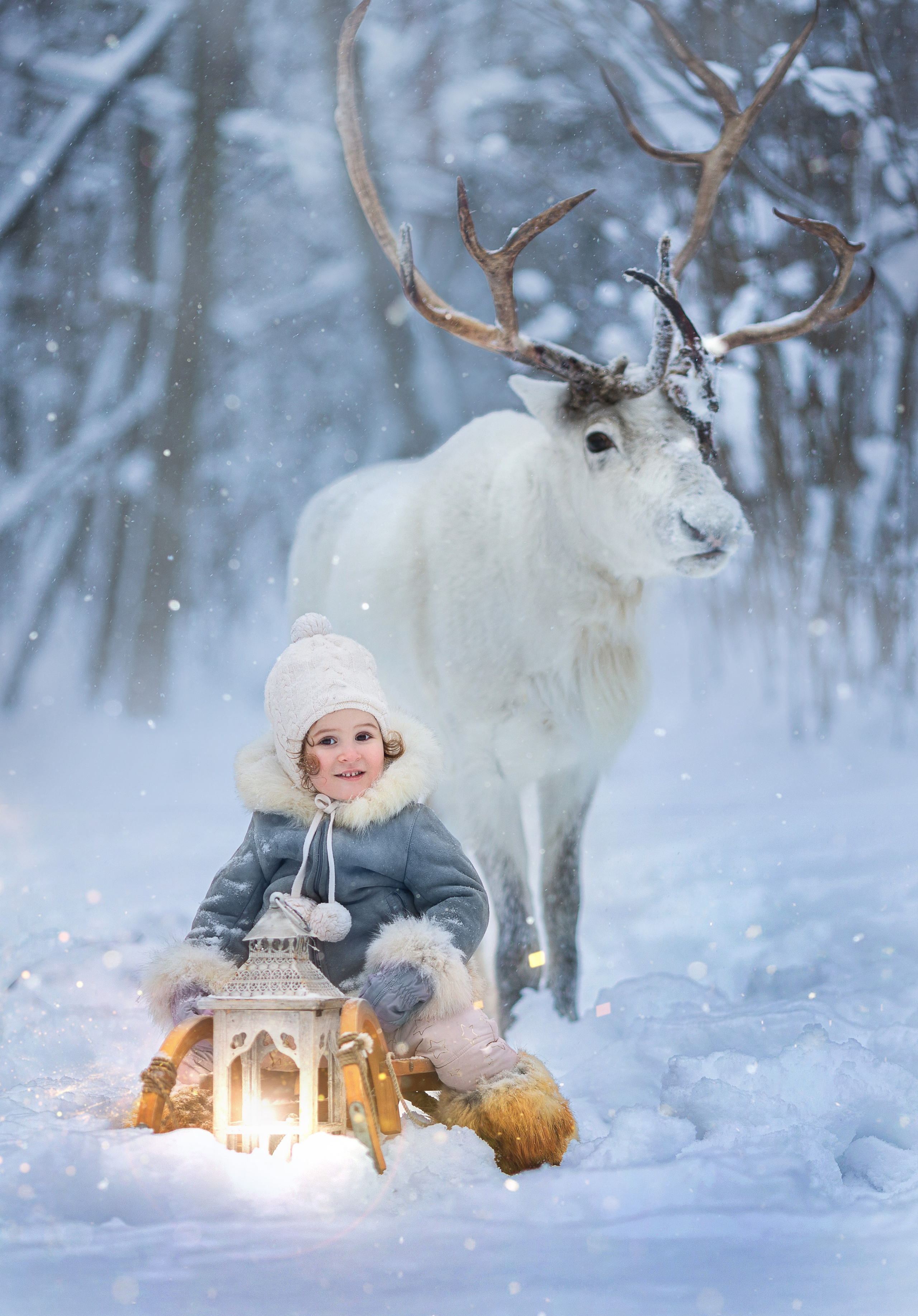 Фотосессия с оленями. Фотограф Лия Милк | Москва, Подмосковье