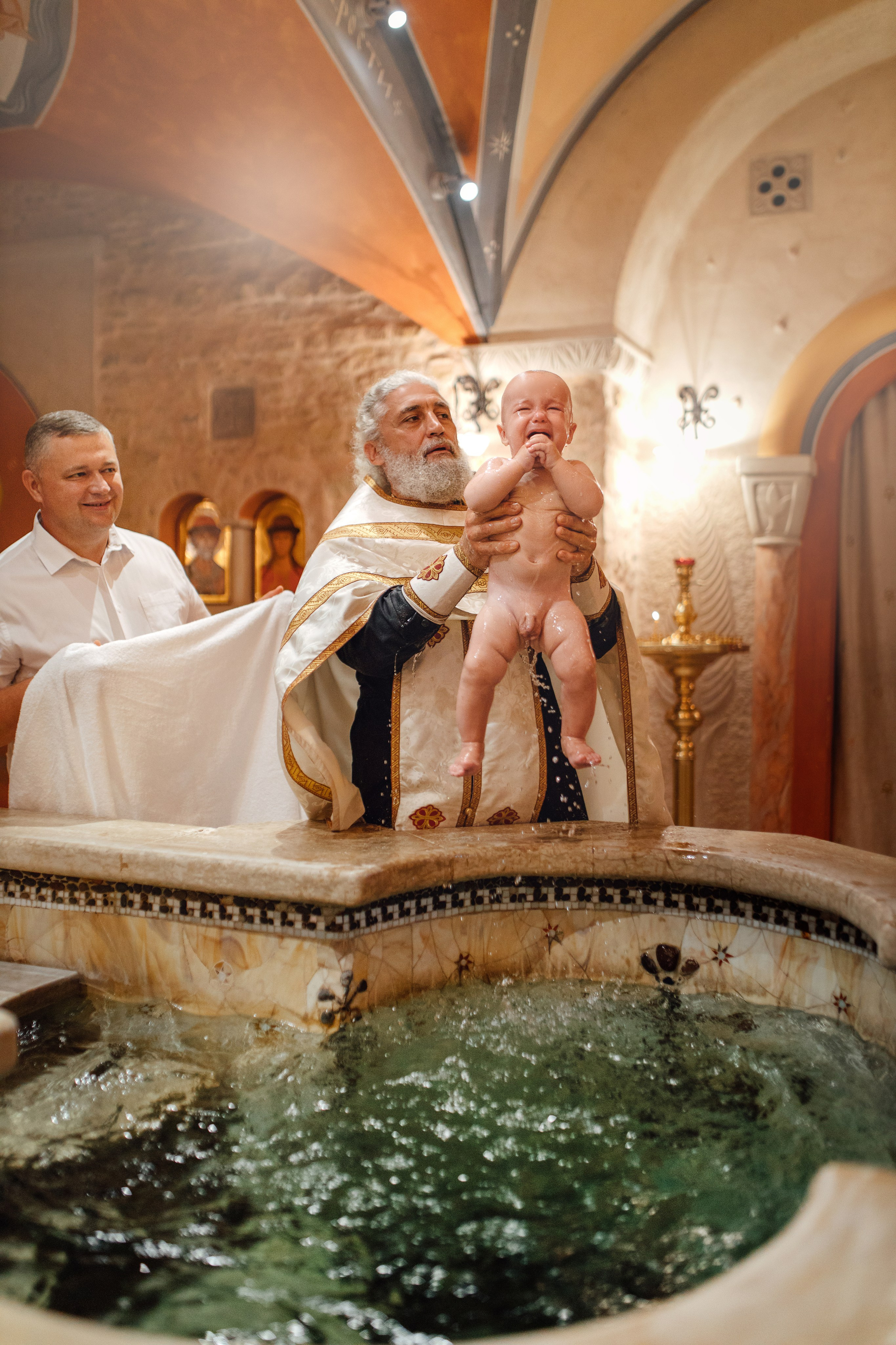 Таинство крещения Егора, Держаный храм, Елисаветенский монастырь, Минск