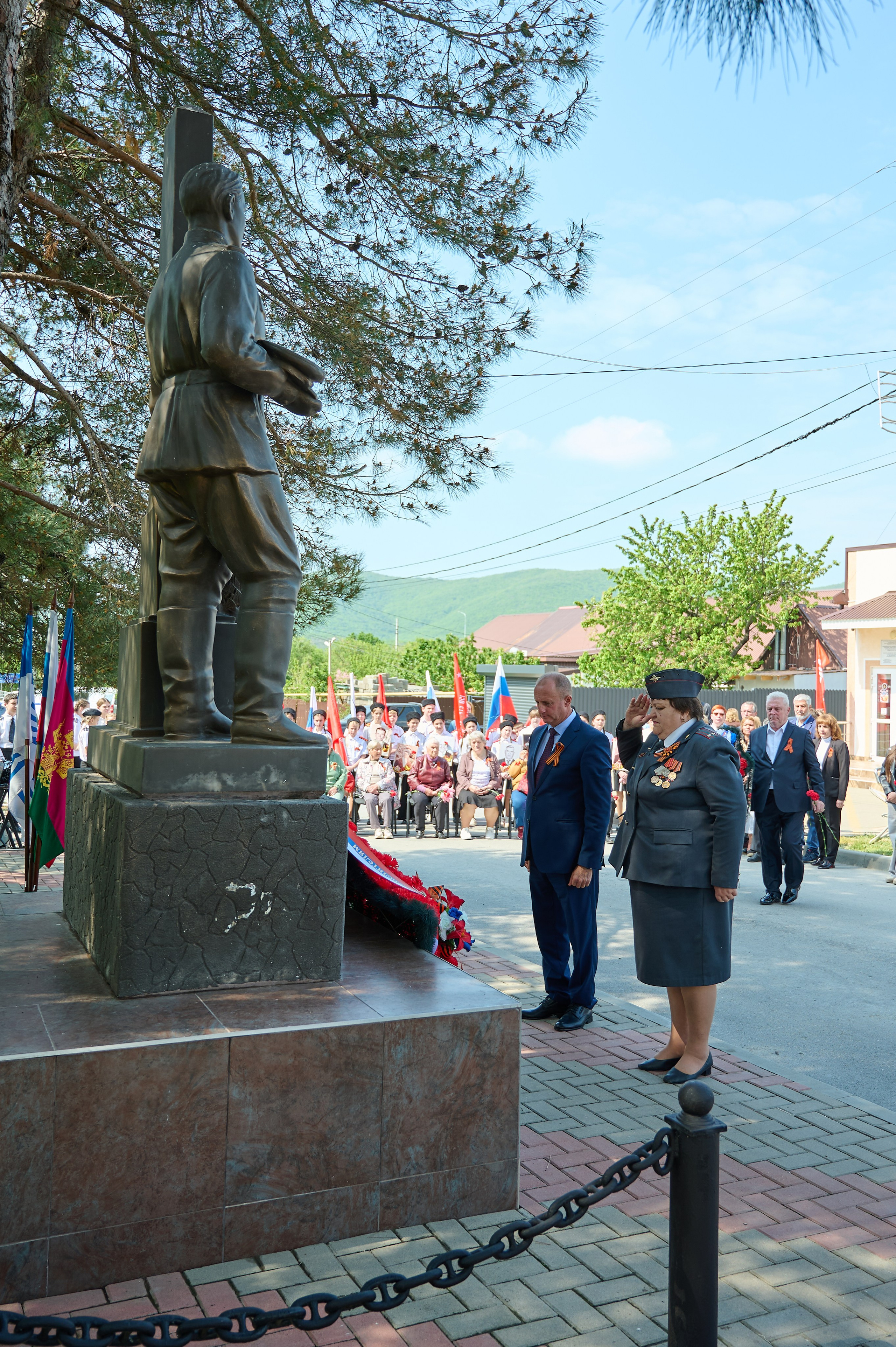 Митинг к 9 мая в с. Виноградное. Жизнь курорта Кабардинка в фотографиях