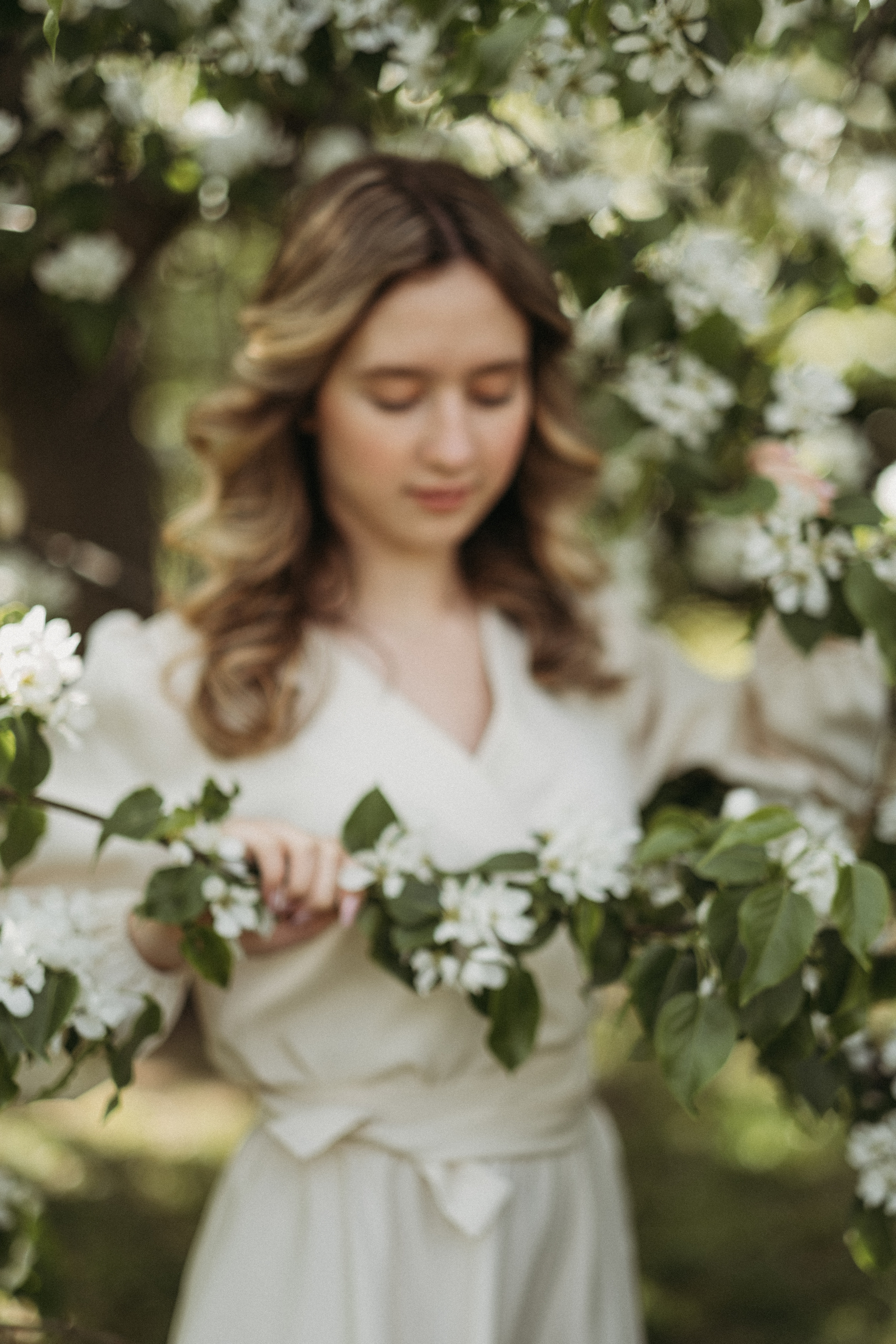 весенняя фотосессия в цветении