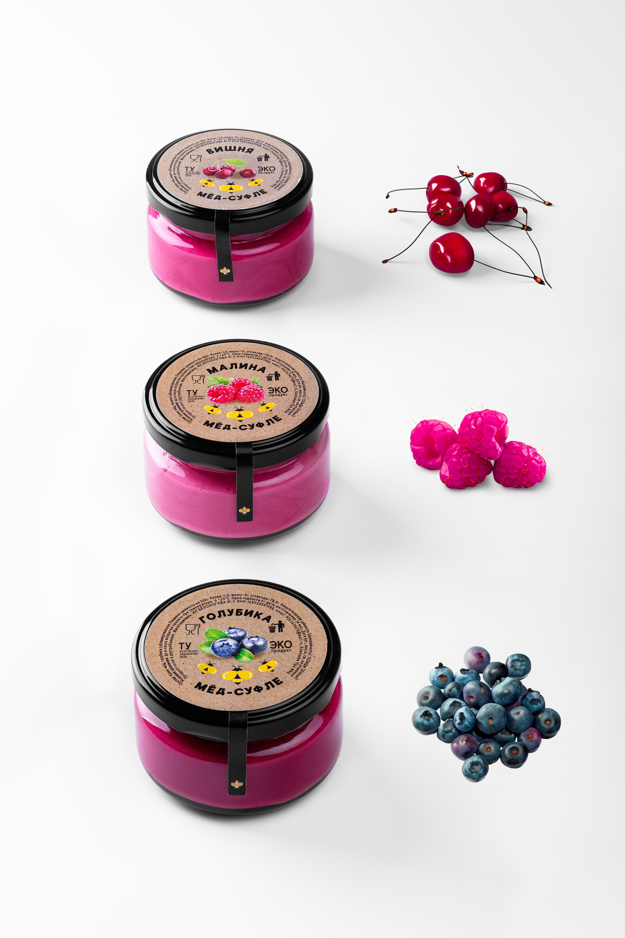 Наборы меда-суфле для маркетплейсов. Предметный и фуд-фотограф Лариса Андреева г. Набережные Челны