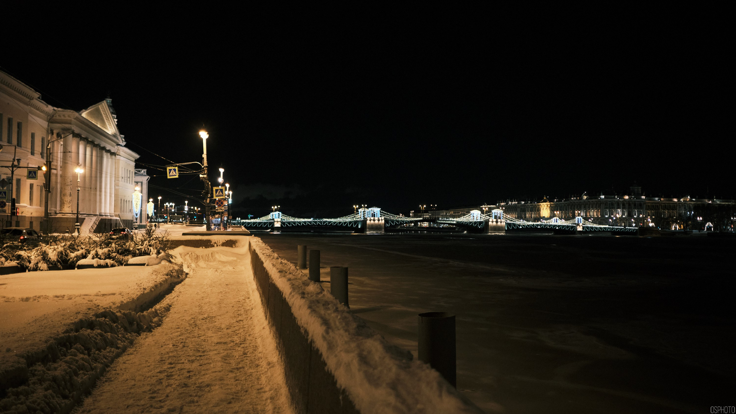 Снег и туман в Санкт-Петербурге. Фотографъ Сергѣевъ. Поймать мгновеніе