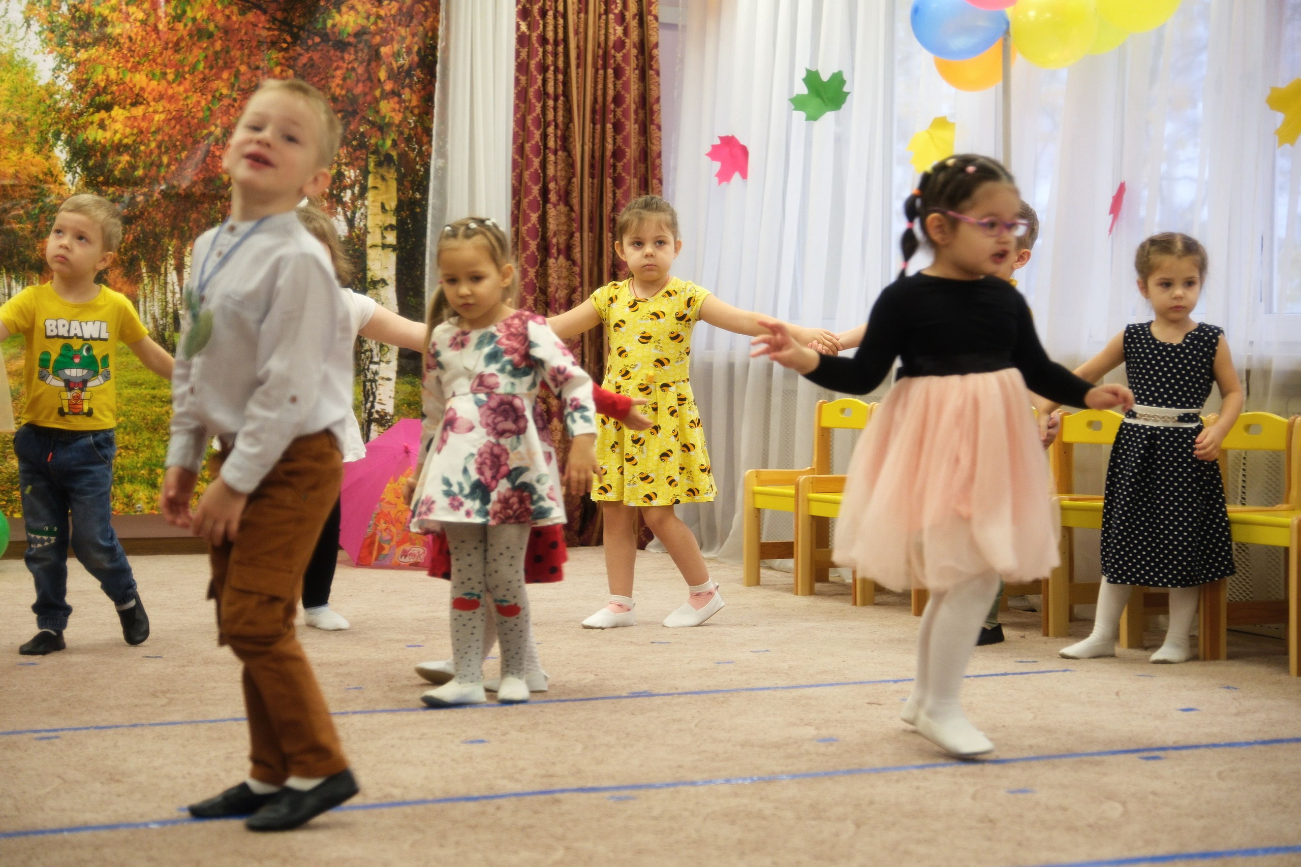 Праздник осени в детском саду. Семейный фотограф в Москве Кондрашова Ирина