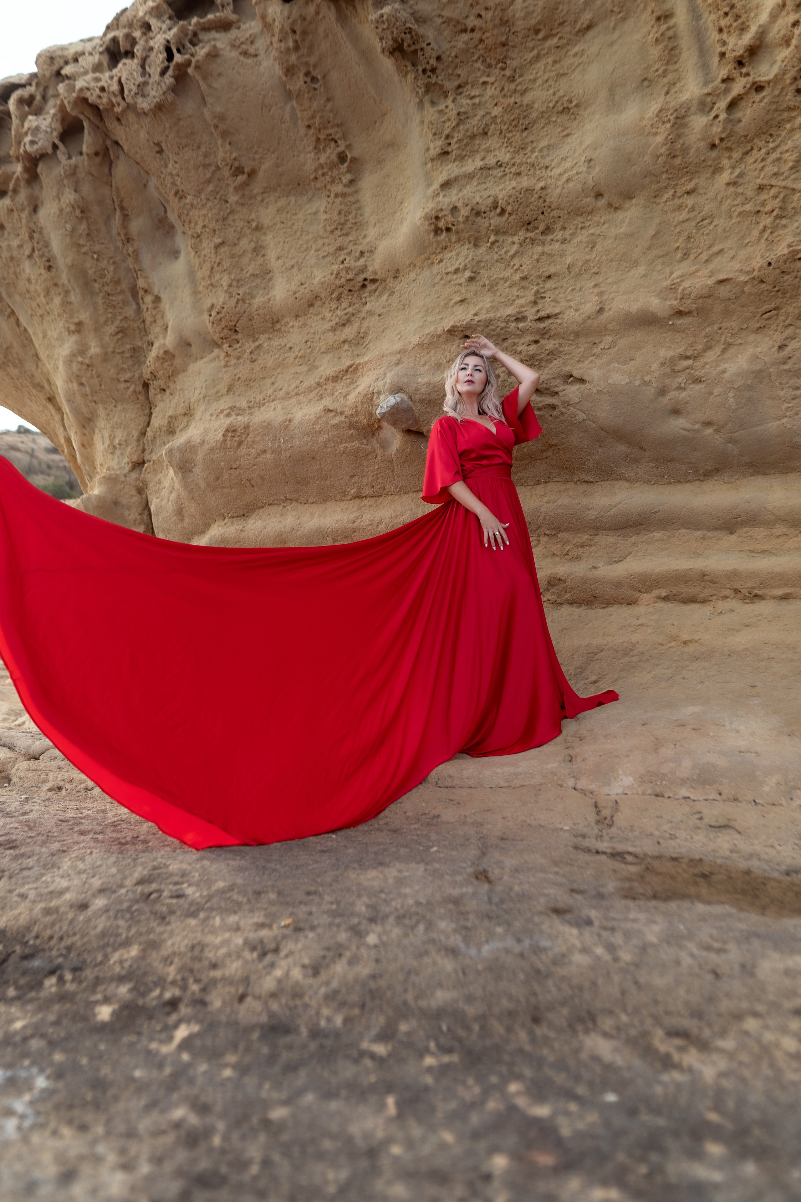 фотосессия в летящих платьях Мурсия