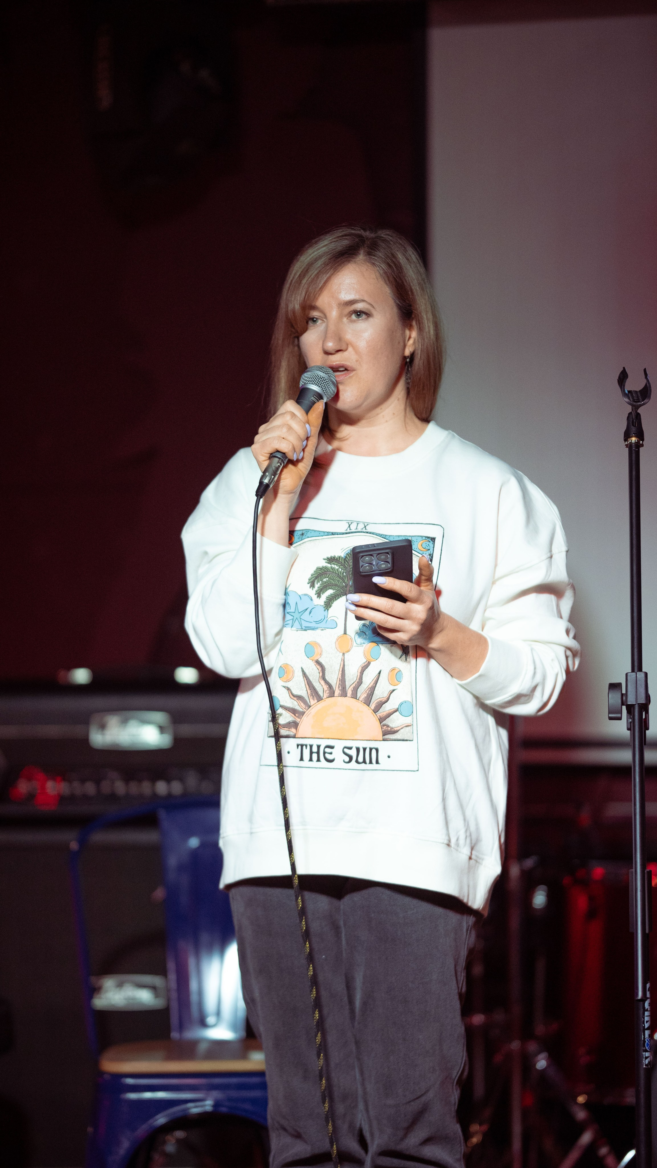 Репортажные фотографии творческого вечера Такие дела, Панда