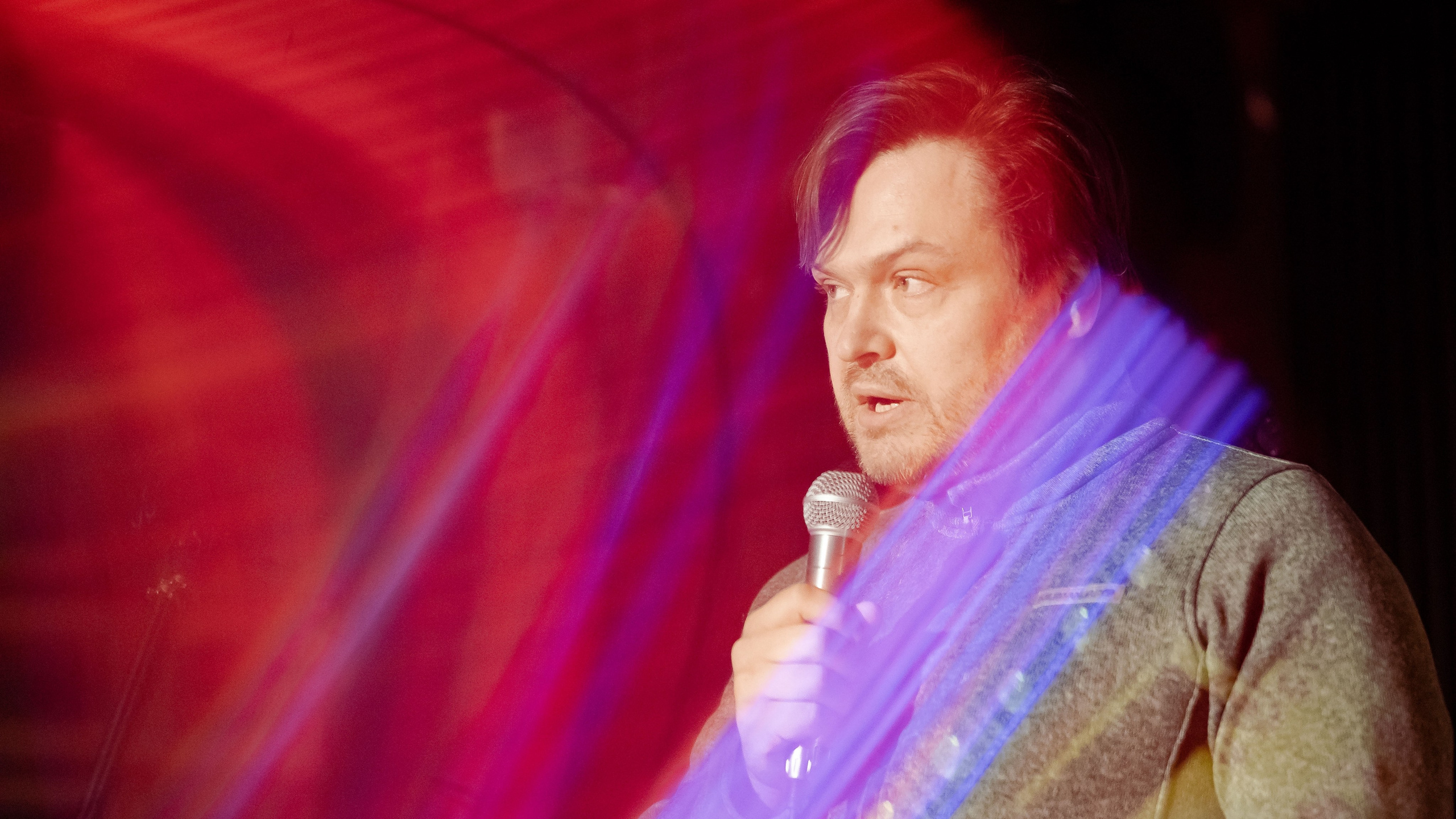 Репортажные фотографии творческого вечера Такие дела, Панда