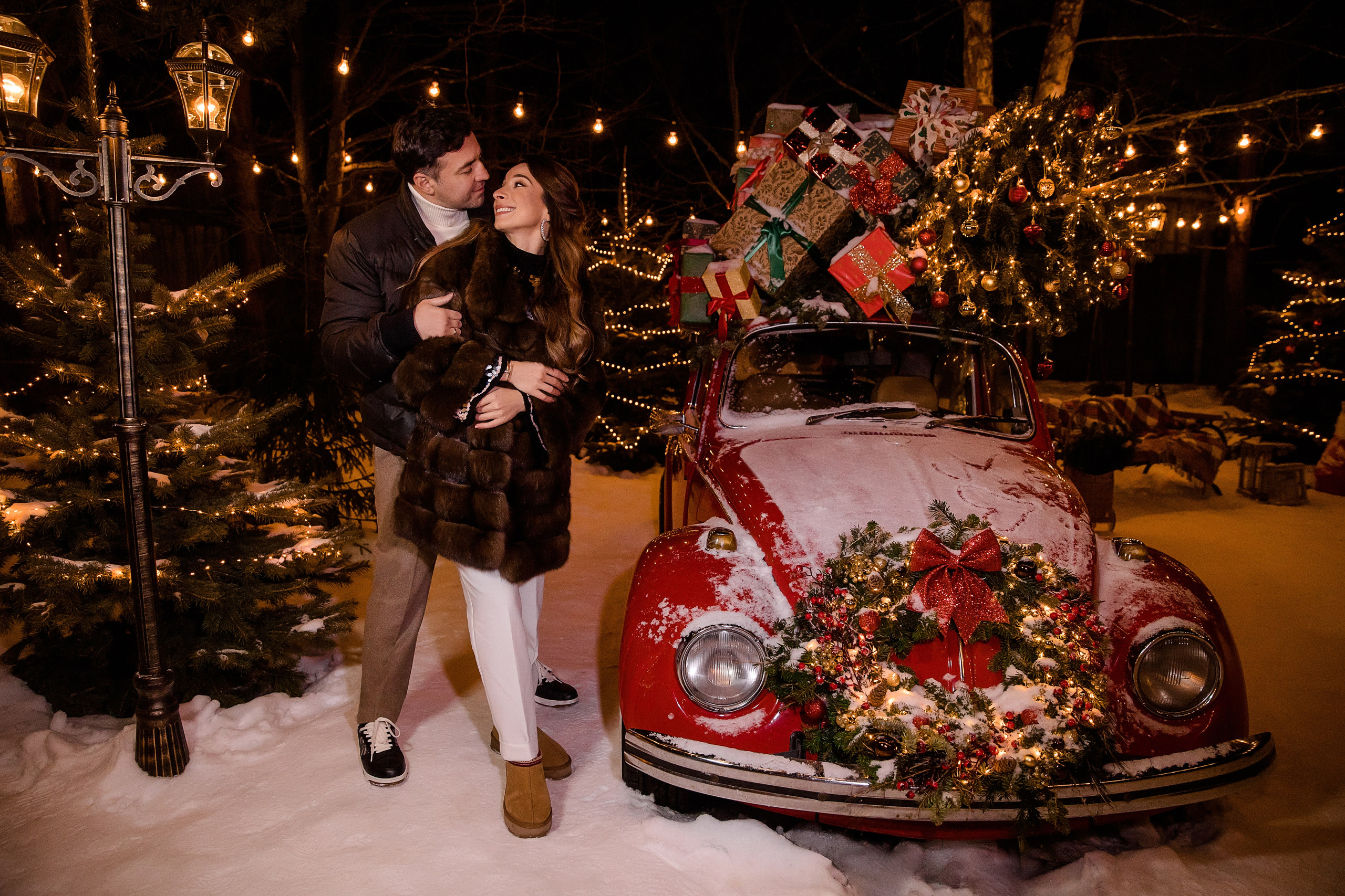 Новогодние фотосессии — уличные локации. Семейный и детский фотограф в Москве Вера Ускова