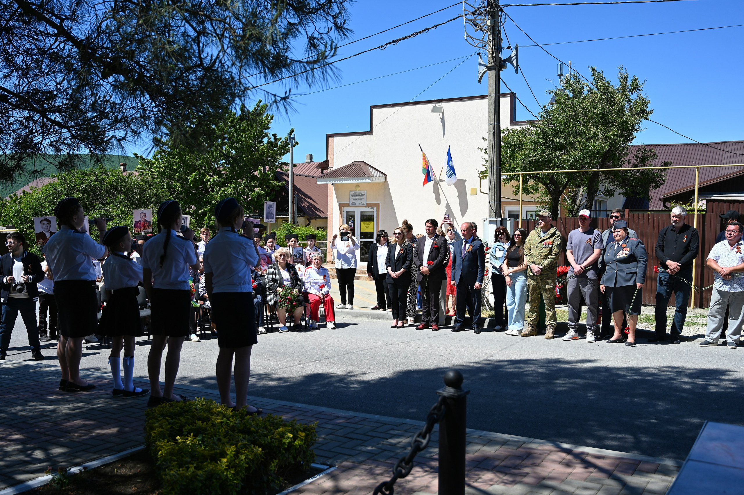 Митинг в с. Виноградное. Жизнь курорта Кабардинка в фотографиях